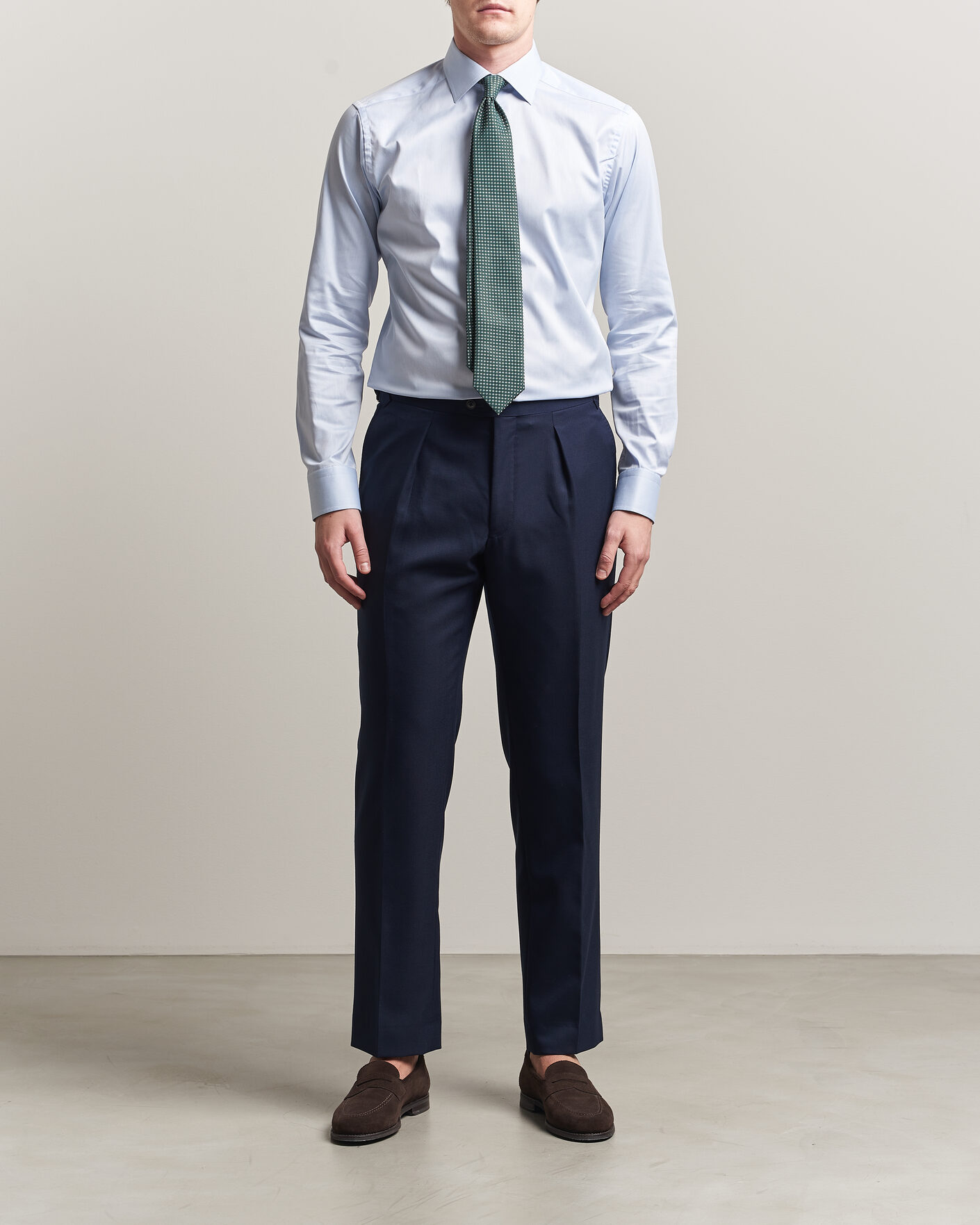 Herre | Skjorter | Eton | Slim Fit Signature Twill Contrast Shirt Light Blue