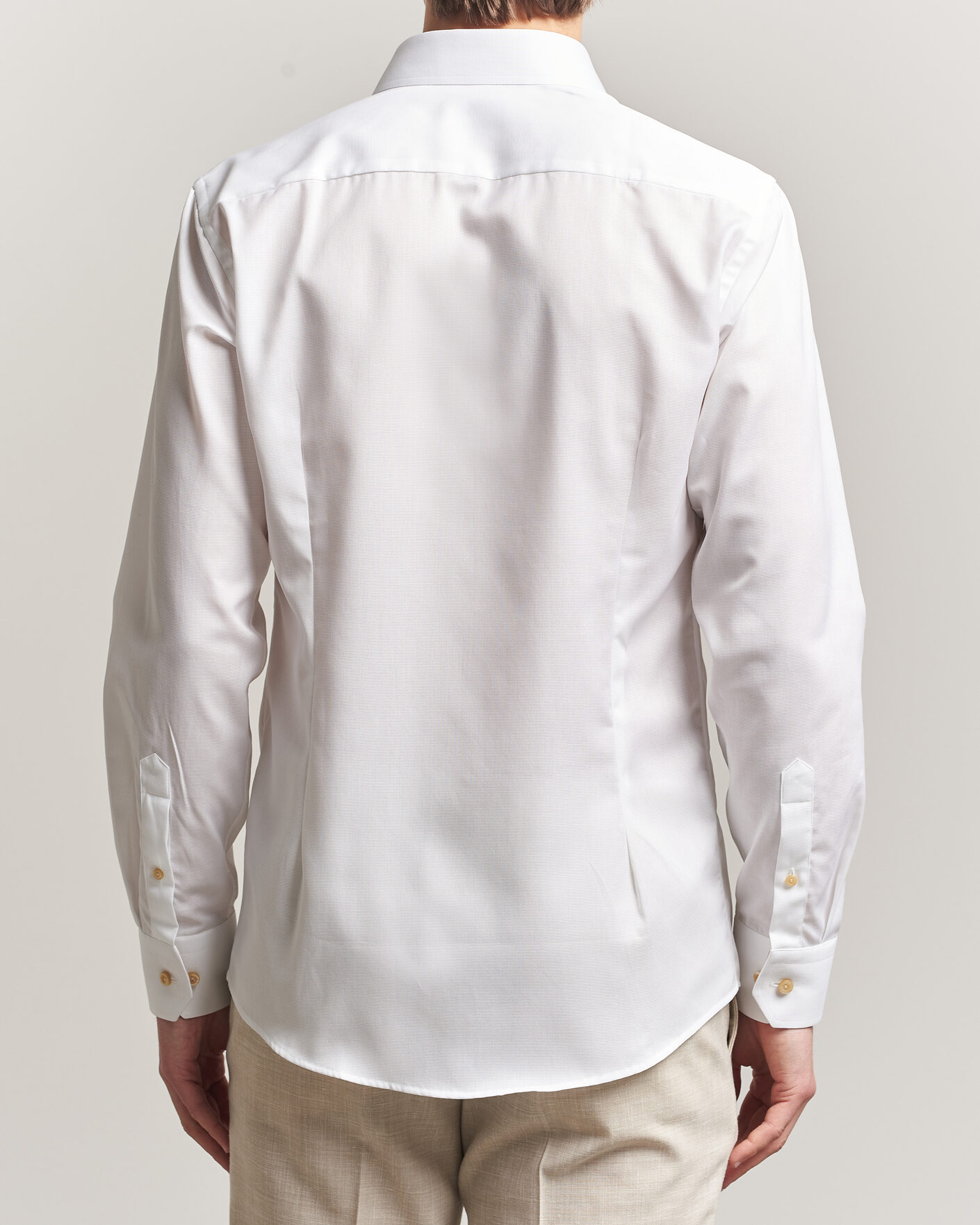 Herre | Skjorter | Eton | Slim Fit Signature Twill Contrast Shirt White