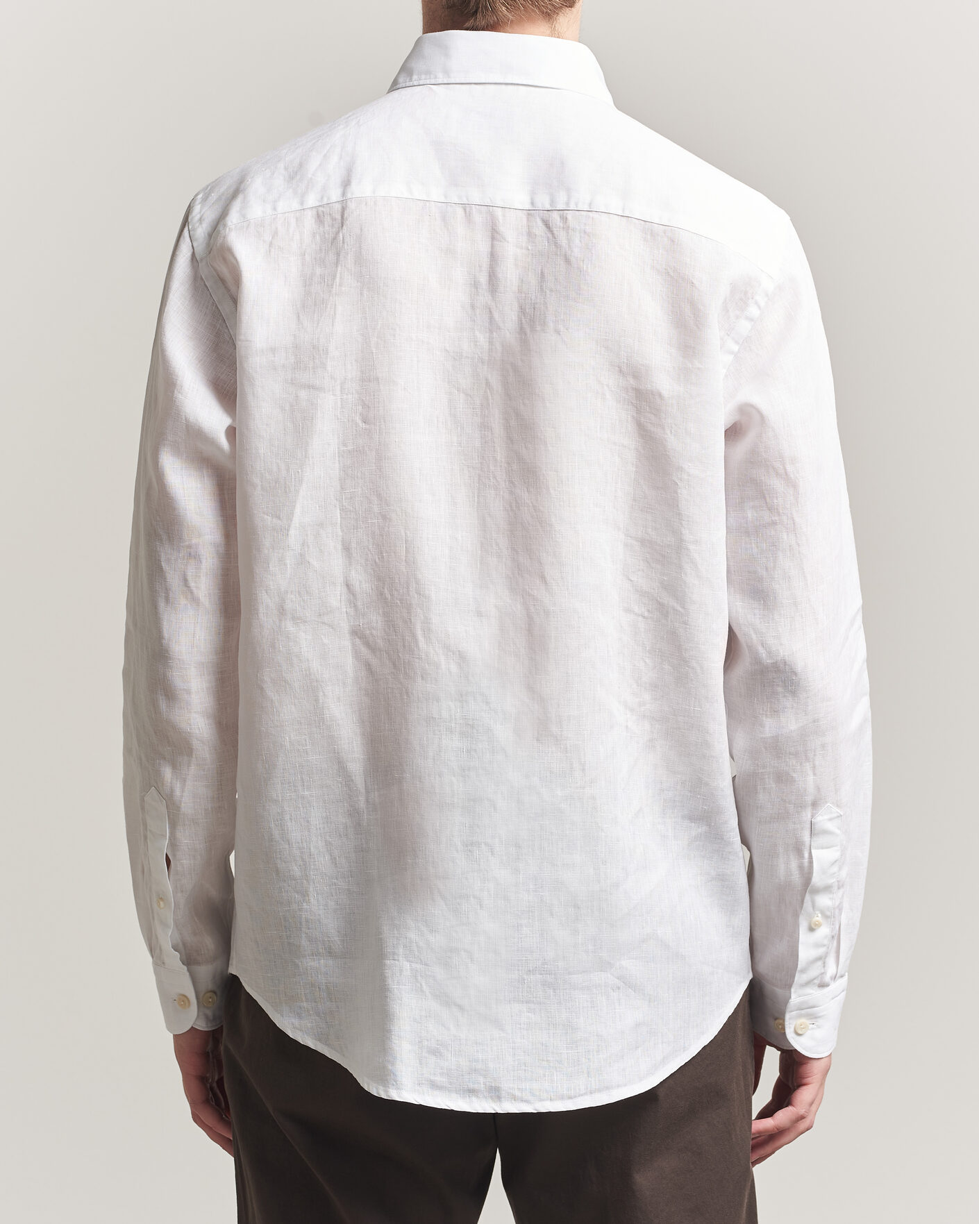 Herre | Skjorter | Eton | Casual Fit Linen Shirt White