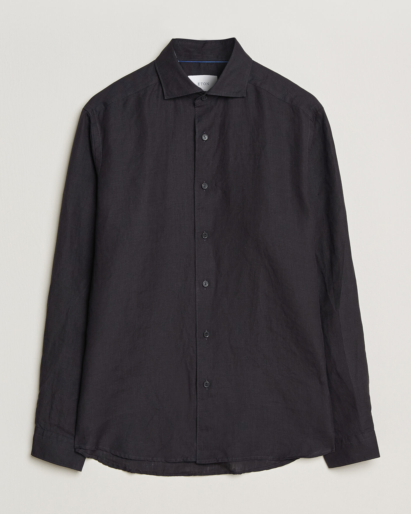 Herre | Skjorter | Eton | Casual Fit Linen Shirt Black