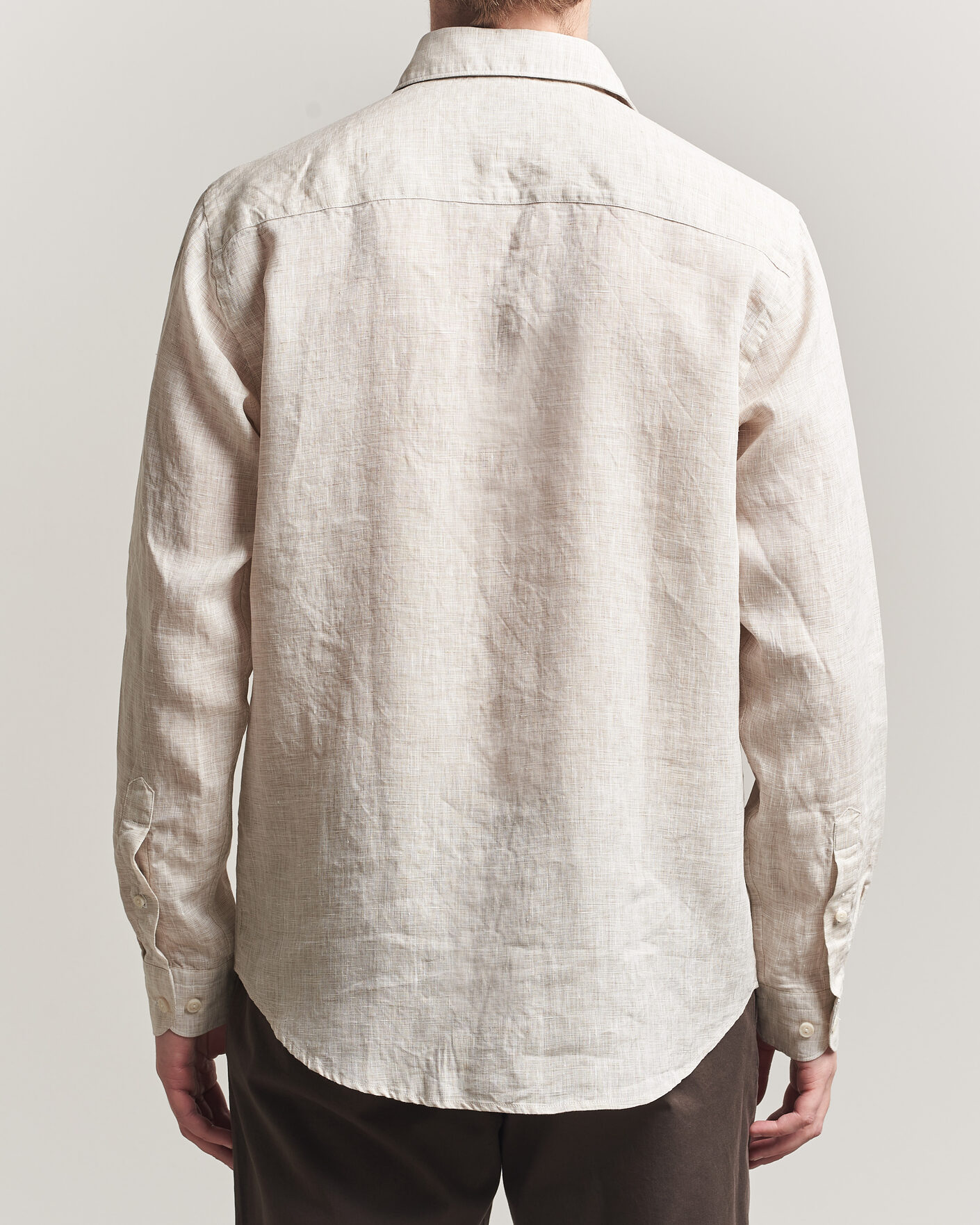 Herre | Skjorter | Eton | Casual Fit Linen Shirt Beige