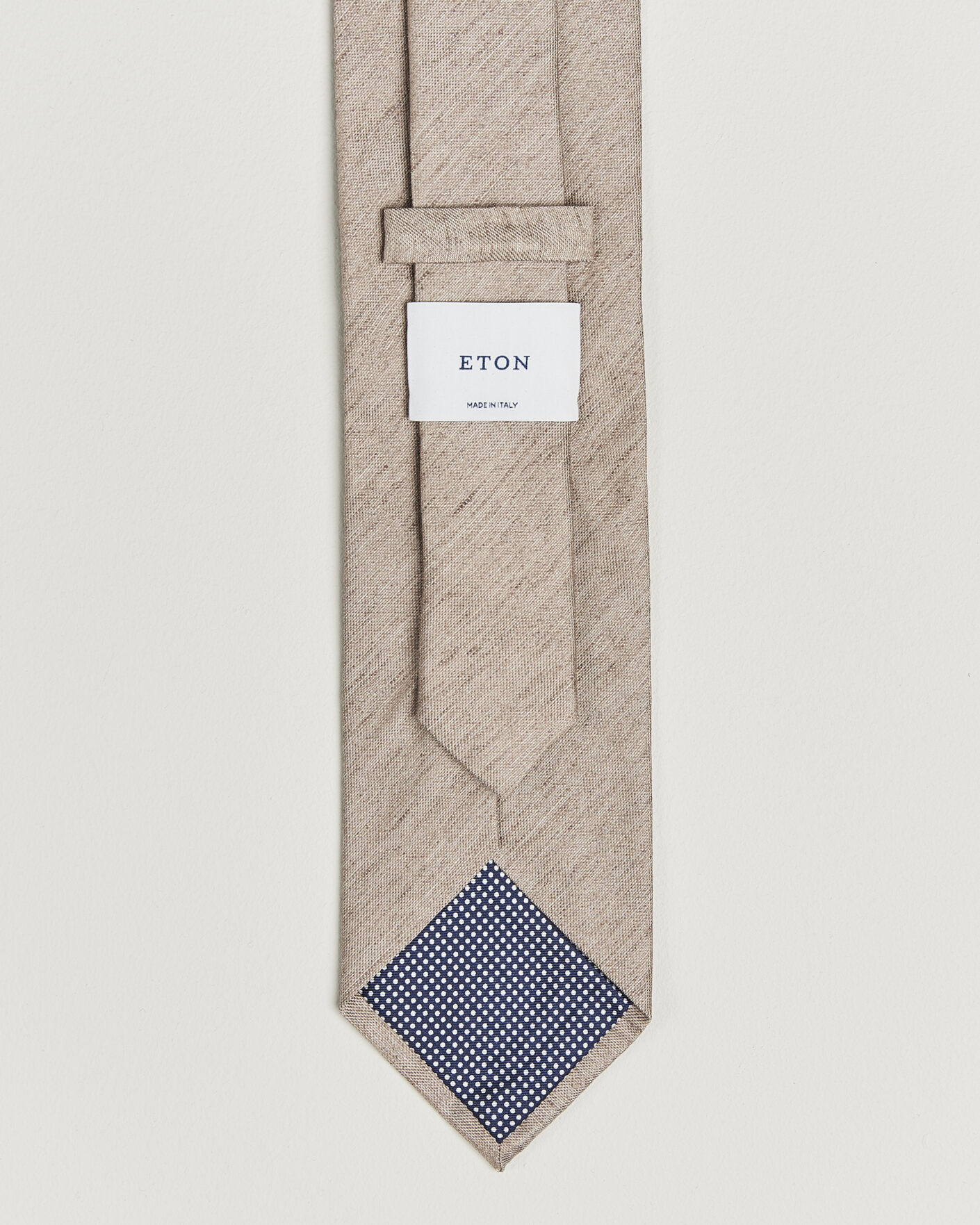 Herre | Slips | Eton | Linen Silk Tie Beige