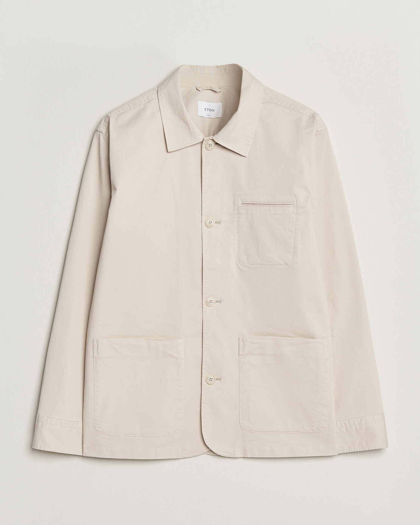 Herre | Jakker | Eton | Cotton Chore Jacket Off White