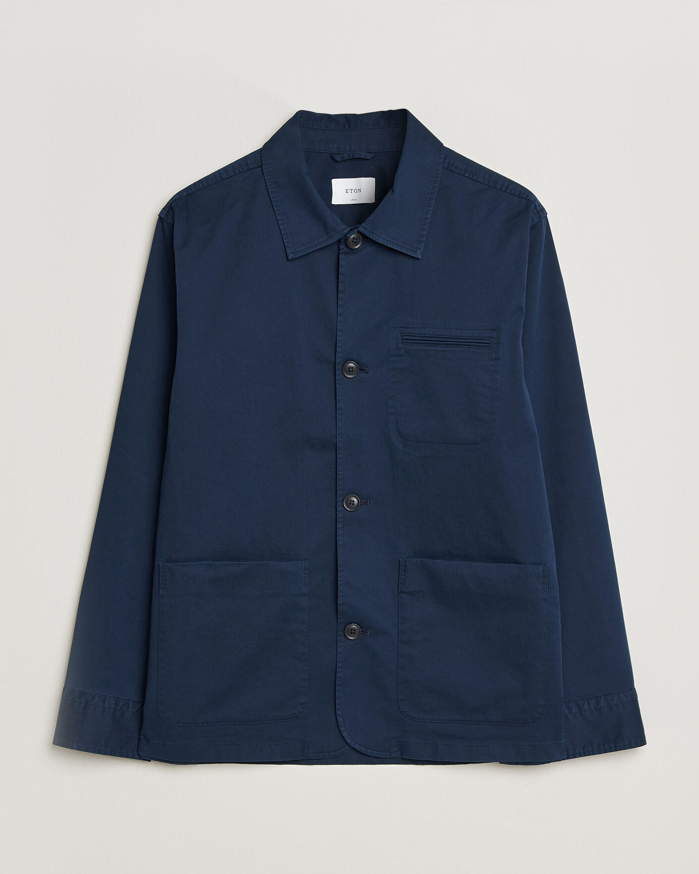 Herre | Jakker | Eton | Cotton Chore Jacket Navy Blue
