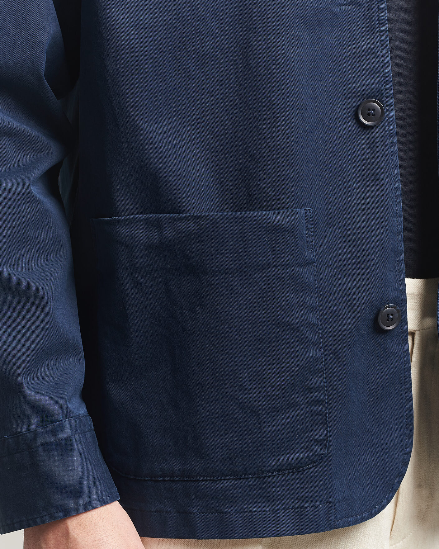 Herre | Jakker | Eton | Cotton Chore Jacket Navy Blue