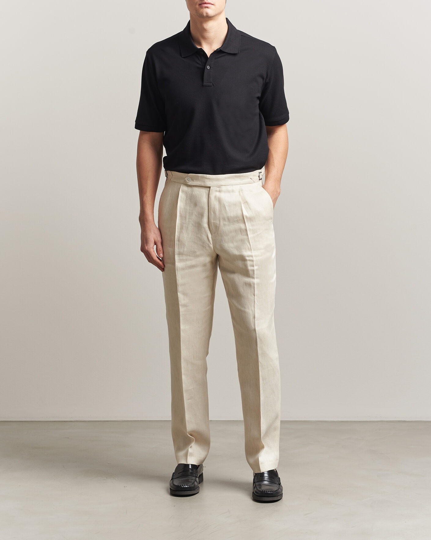 Herre | Pikéer | Eton | Pima Pique Polo Black