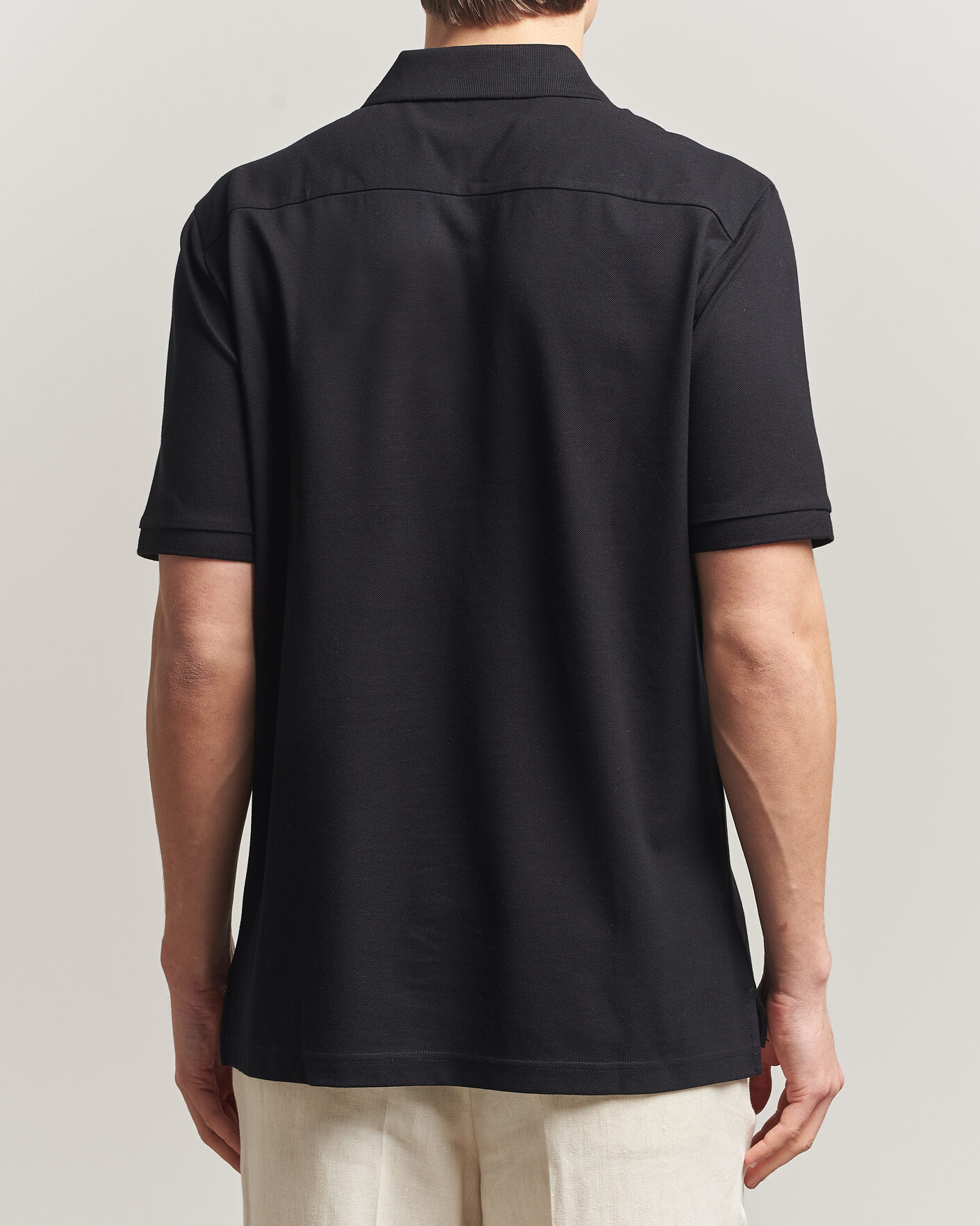 Herre | Pikéer | Eton | Pima Pique Polo Black