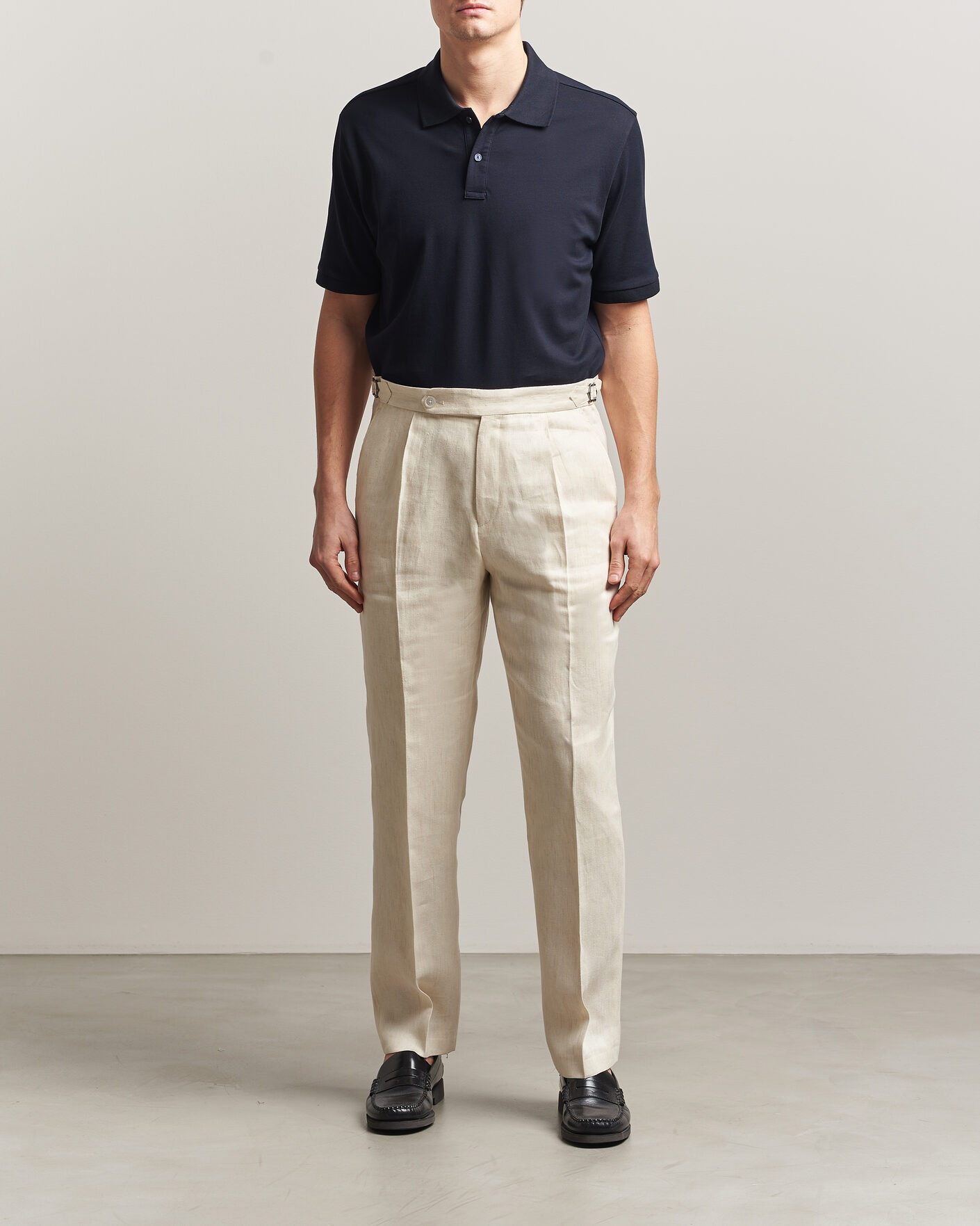 Herre | Pikéer | Eton | Pima Pique Polo Navy Blue