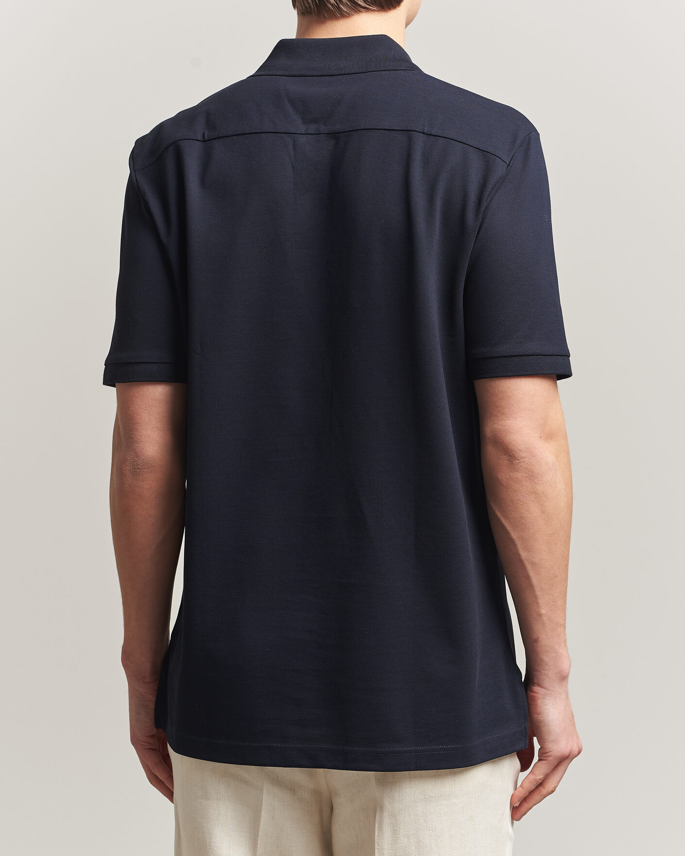 Herre | Pikéer | Eton | Pima Pique Polo Navy Blue