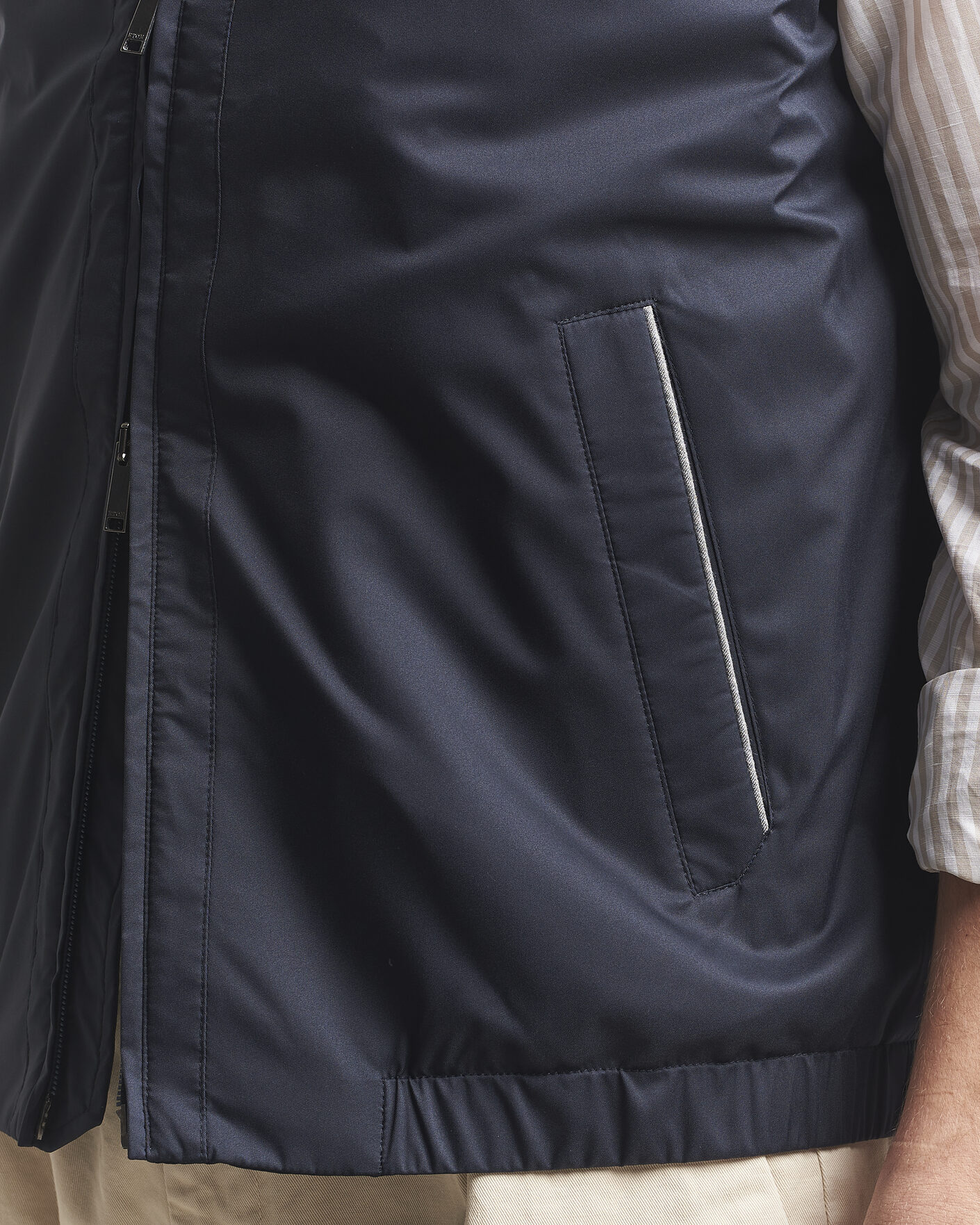 Herre | Vester | Eton | Lightweight Wind Vest Navy Blue