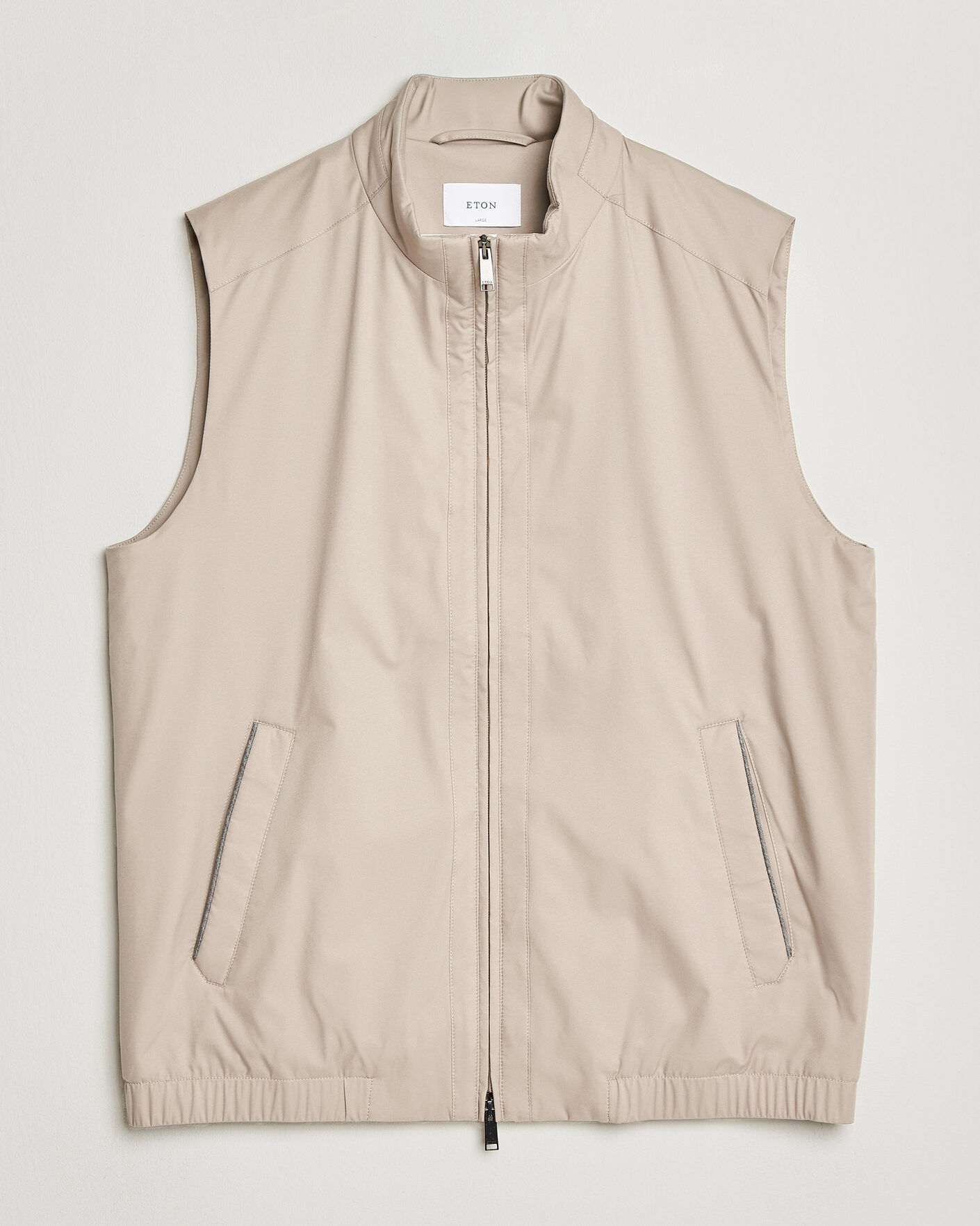 Herre | Vester | Eton | Lightweight Wind Vest Beige