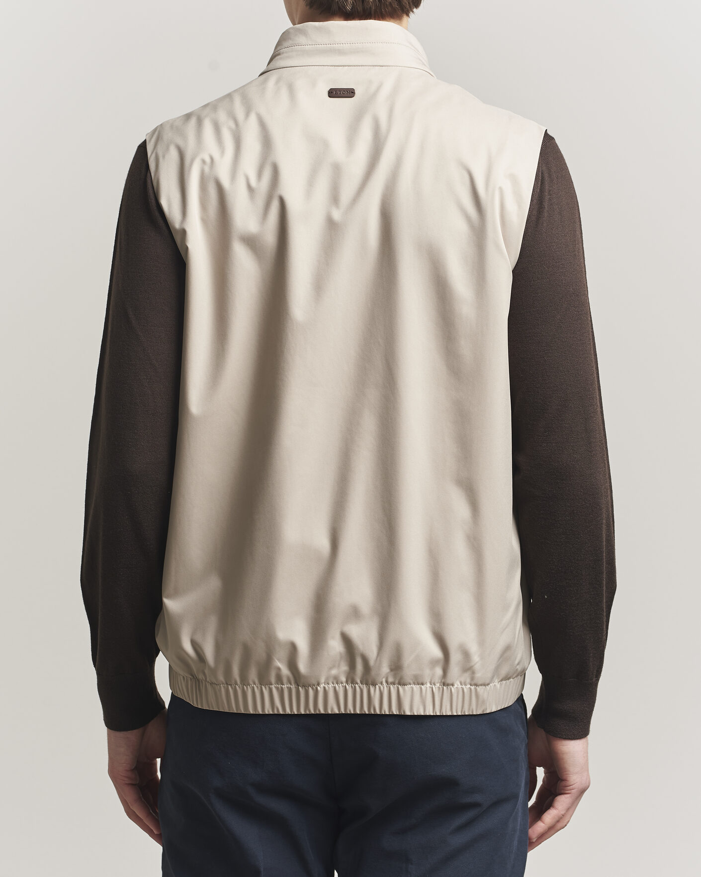 Herre | Vester | Eton | Lightweight Wind Vest Beige