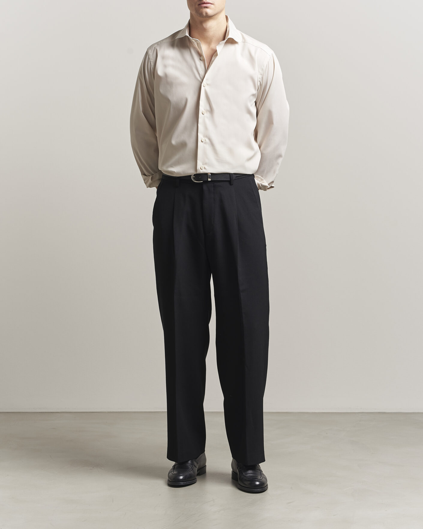 Herre | Skjorter | Eton | Casual Fit Breeze Poplin Shirt Beige