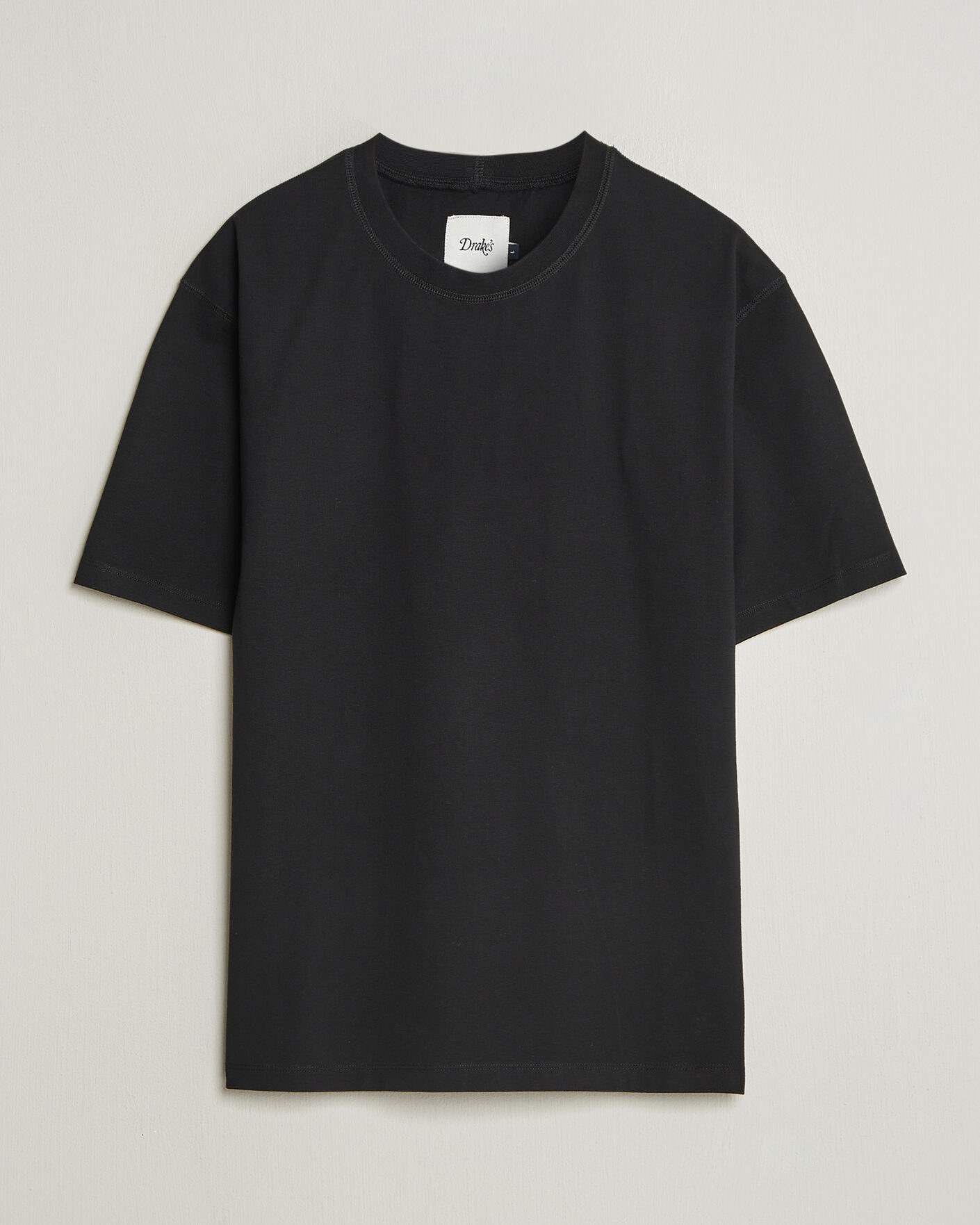 Herre | T-Shirts | Drake's | Short Sleeve Hiking T-Shirt Black