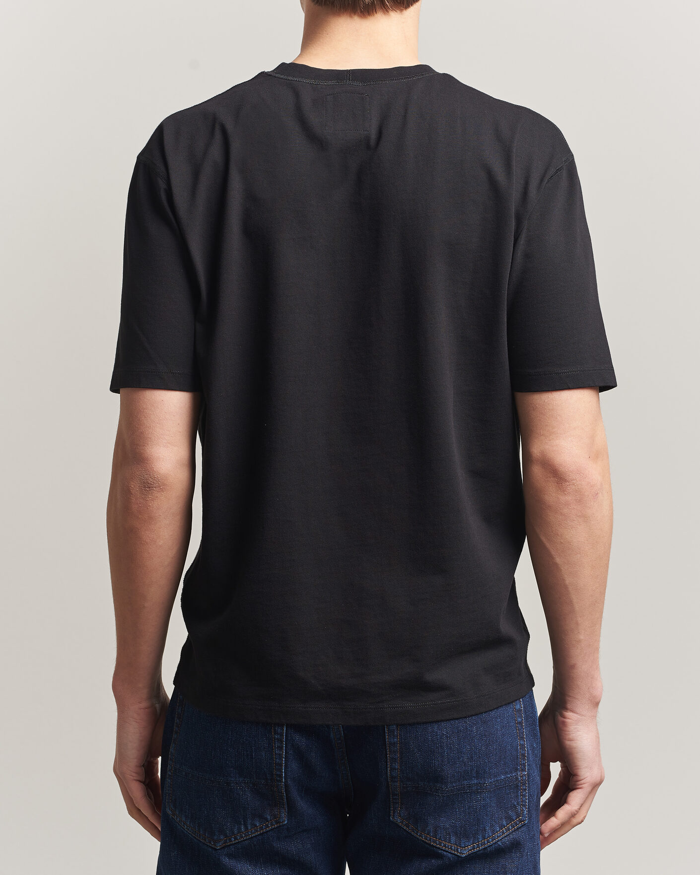 Herre | T-Shirts | Drake's | Short Sleeve Hiking T-Shirt Black
