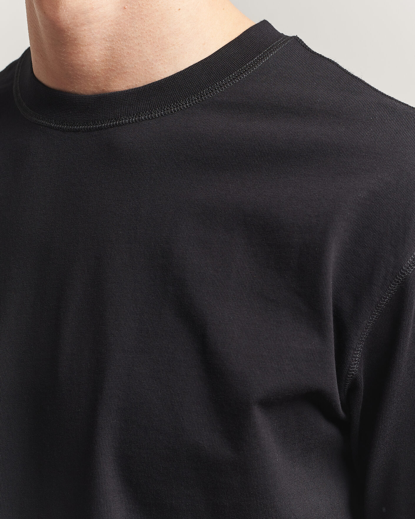 Herre | T-Shirts | Drake's | Short Sleeve Hiking T-Shirt Black