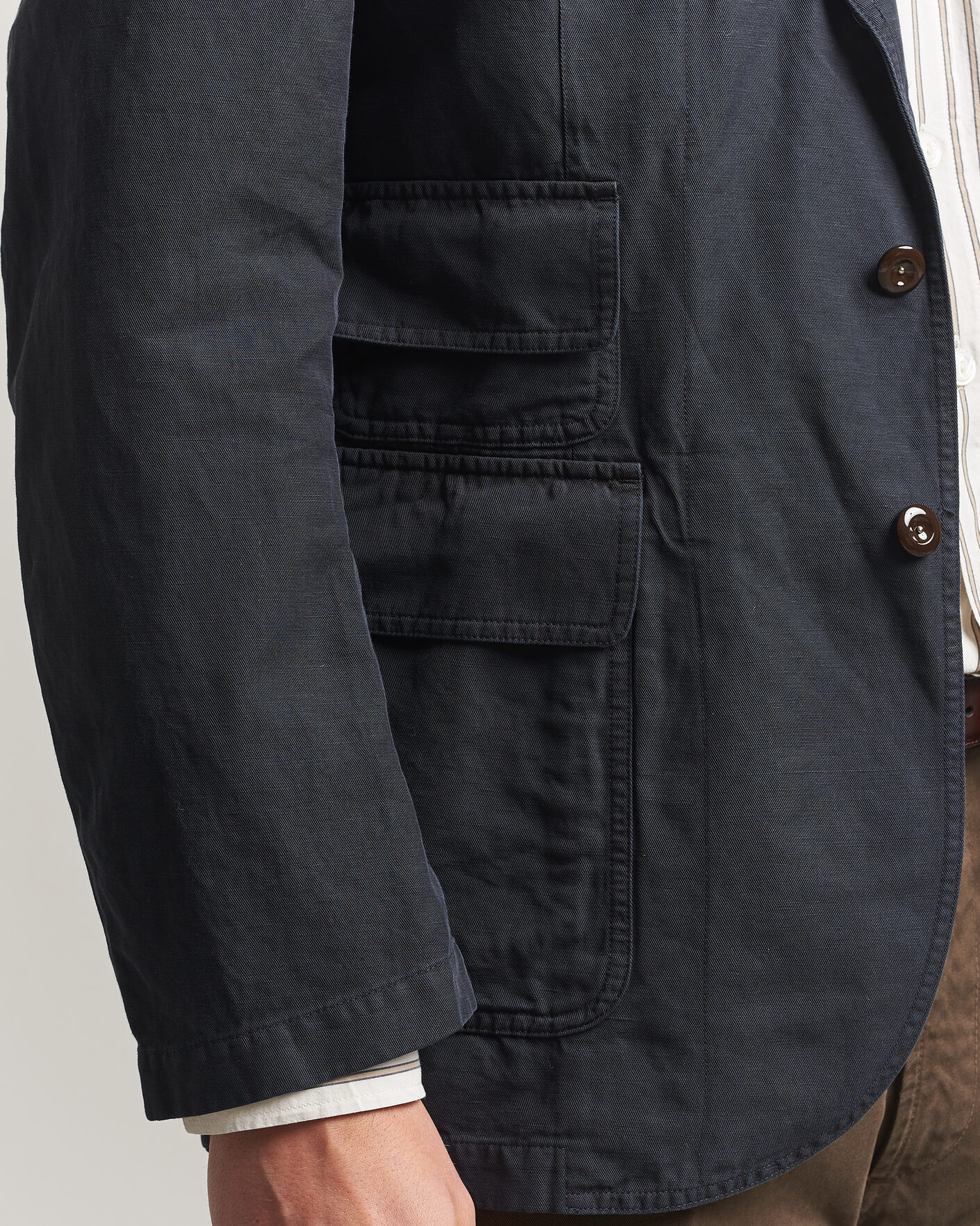 Herre | Dressjakker | Drake's | MKIV Clean Twill Games Blazer Navy