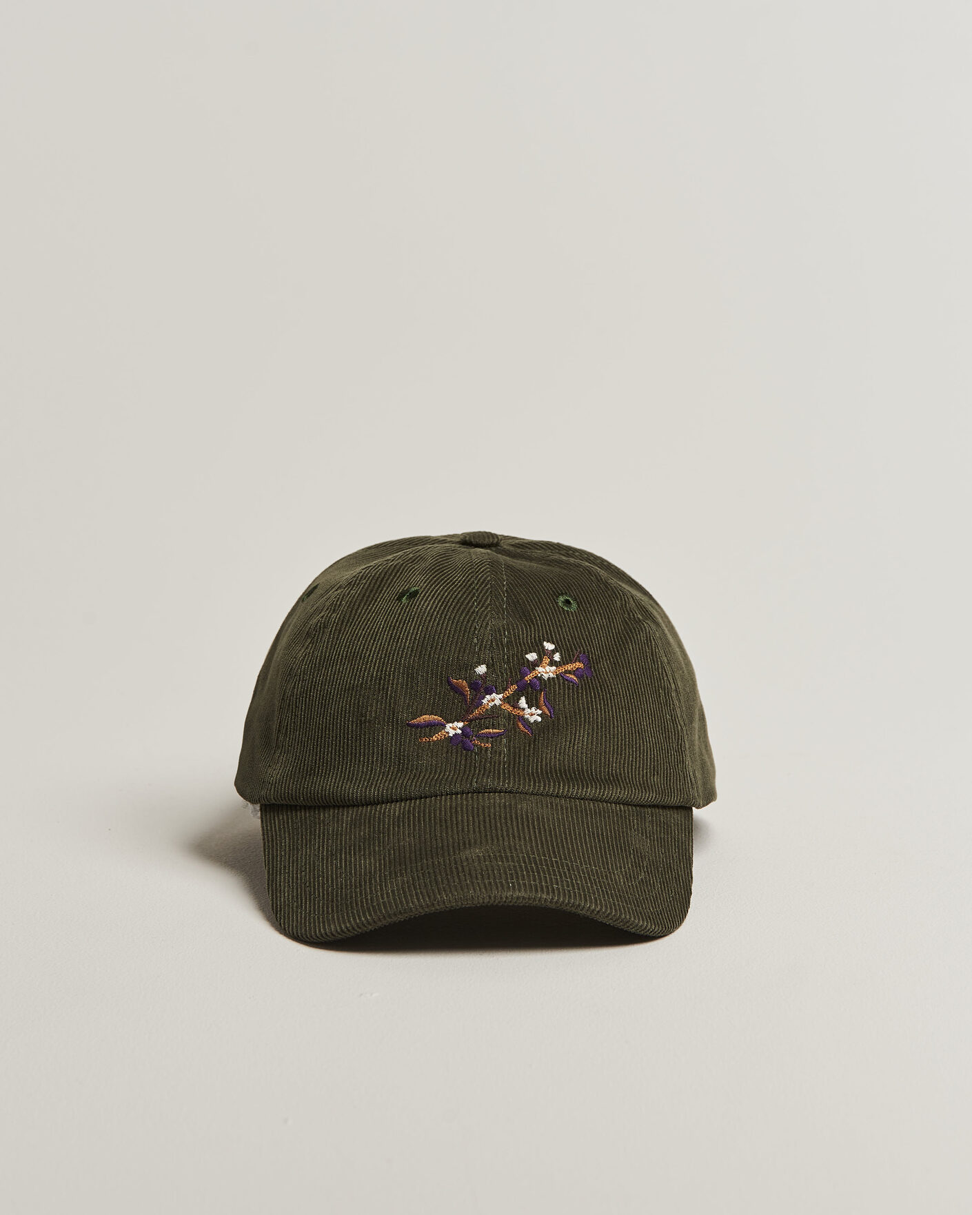 Herre | Hatter og capser | Drake's | Blackthron Needlecord Baseball Cap Olive