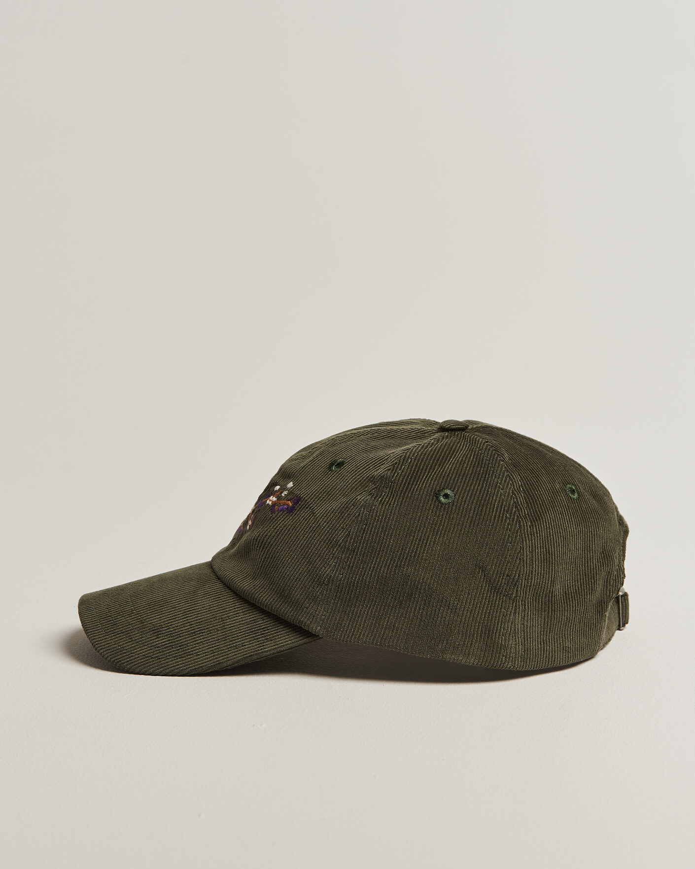 Herre | Hatter og capser | Drake's | Blackthron Needlecord Baseball Cap Olive
