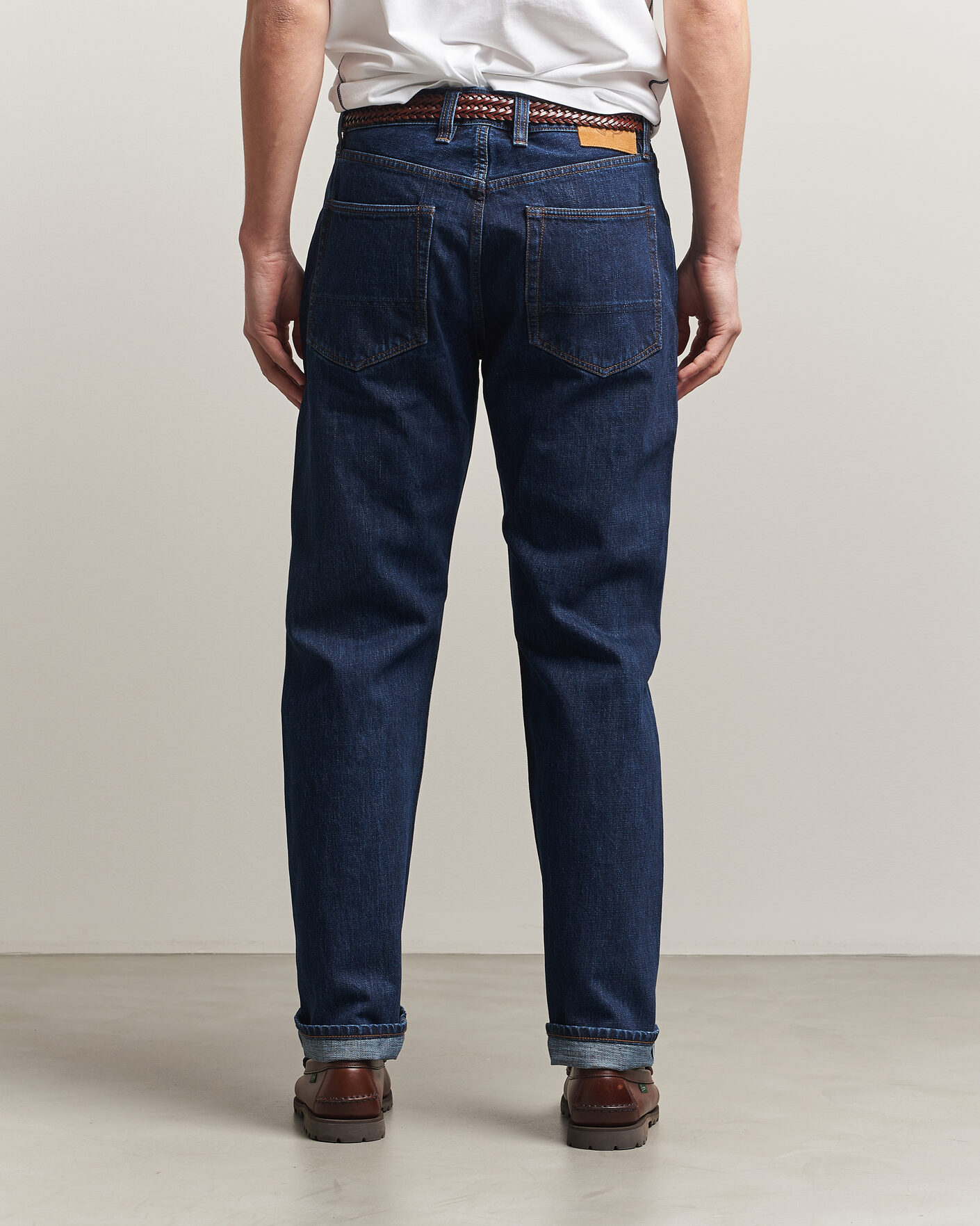Herre | Jeans | Drake's | 5-Pocket Japanese Selvedge Denim Stone Wash
