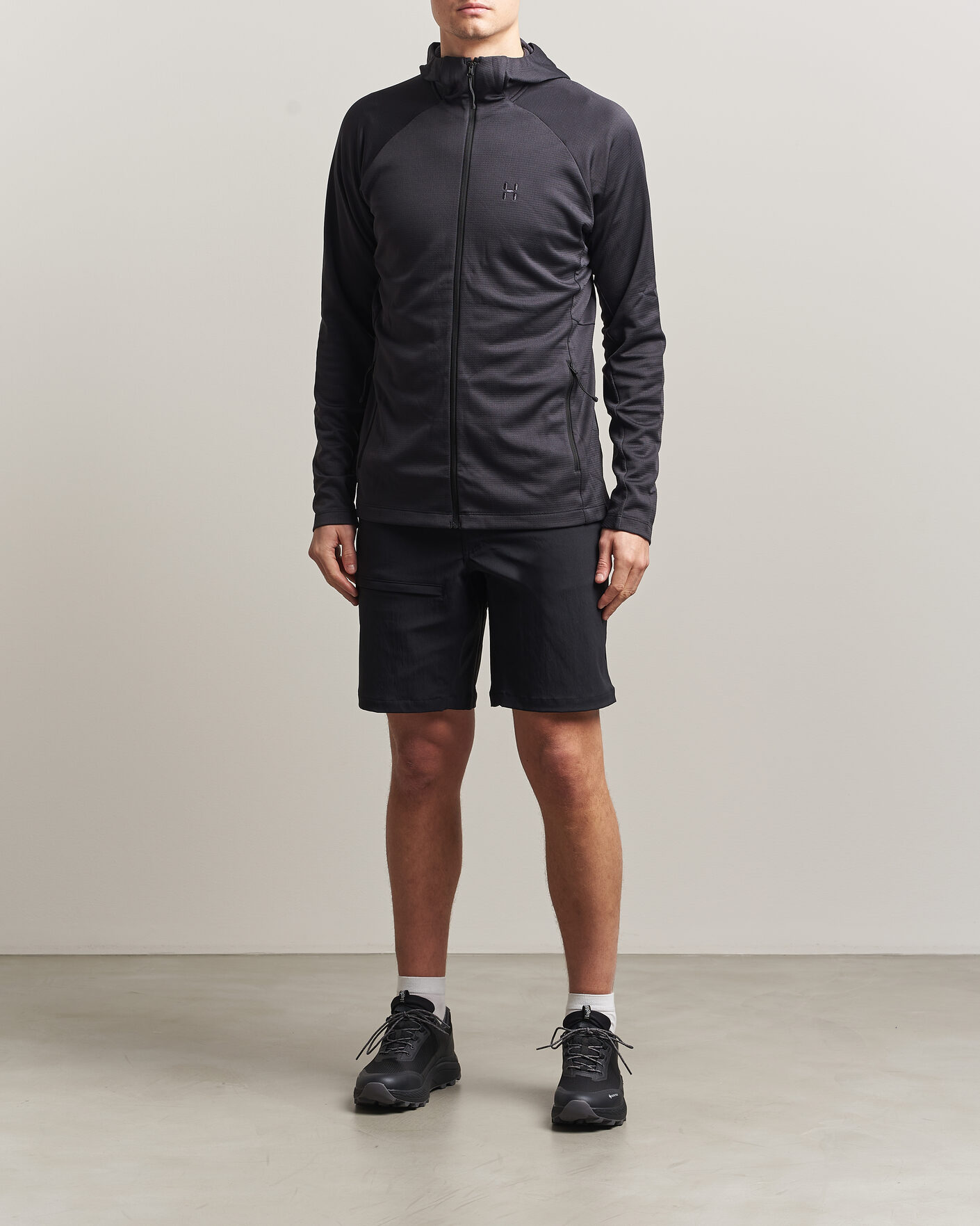 Herre | Gensere | Haglöfs | Korp Mid Fleece Hood True Black