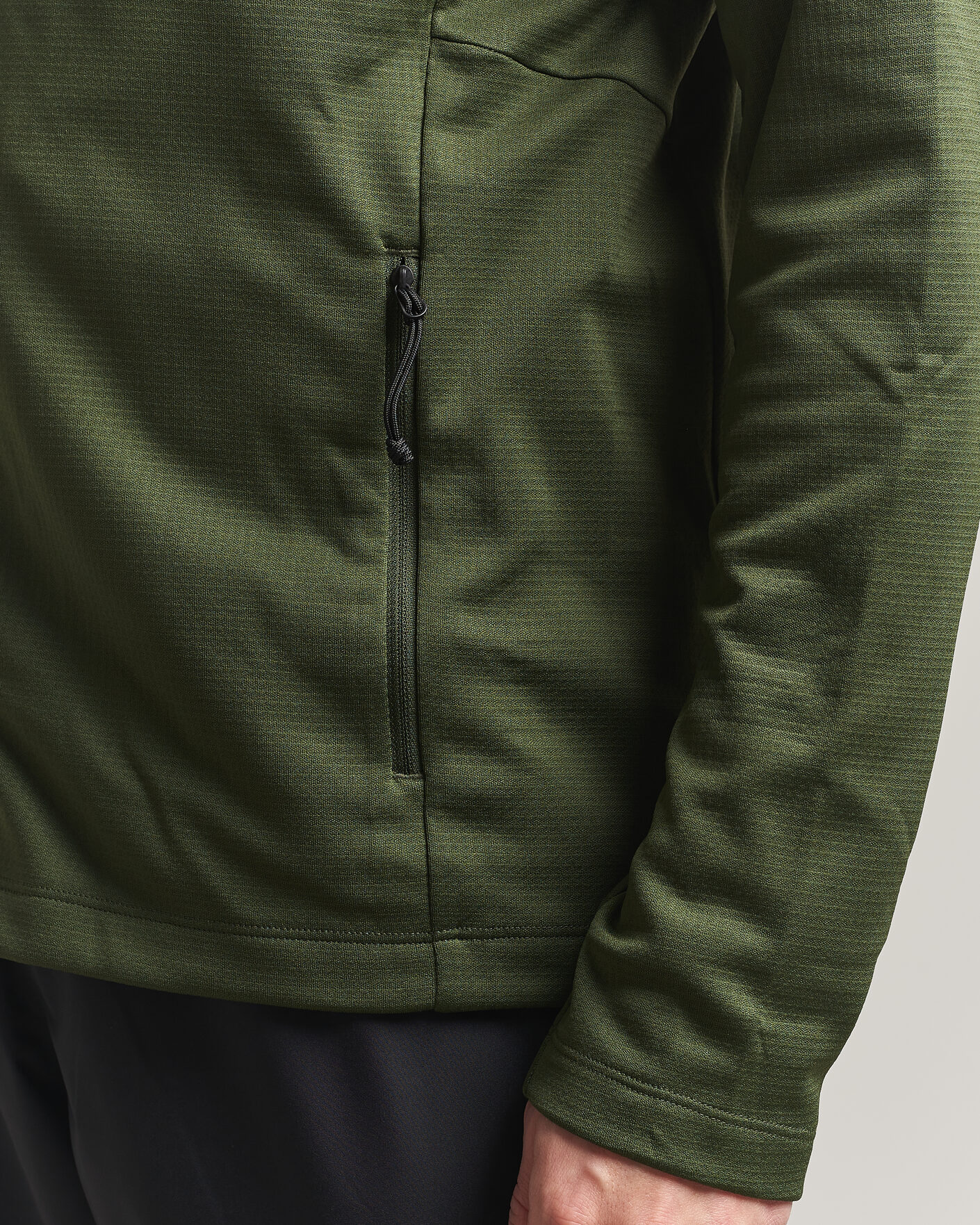 Herre | Gensere | Haglöfs | Korp Mid Fleece Hood Seaweed Green