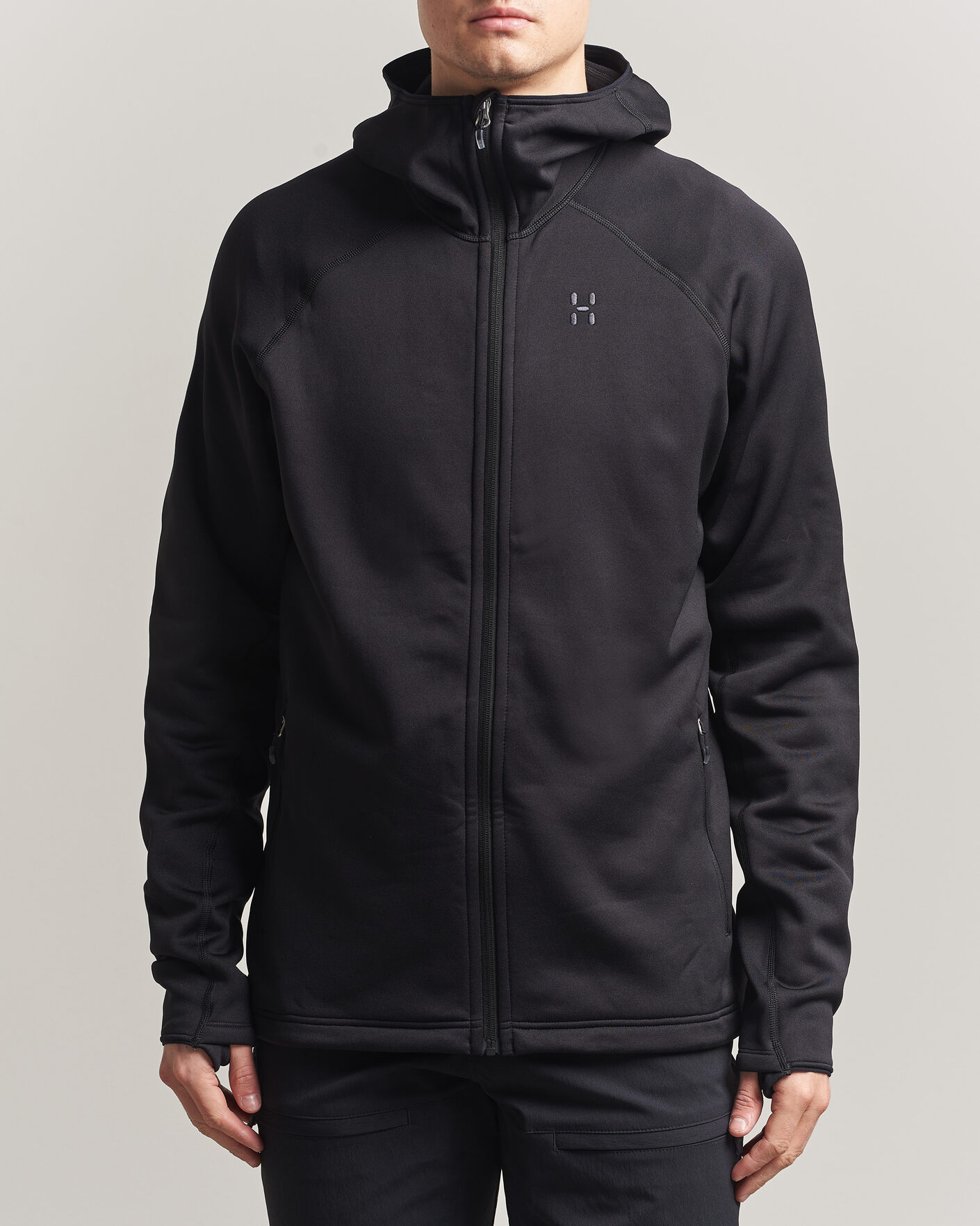 Herre | Gensere | Haglöfs | Magma Mid Fleece Hood True Black