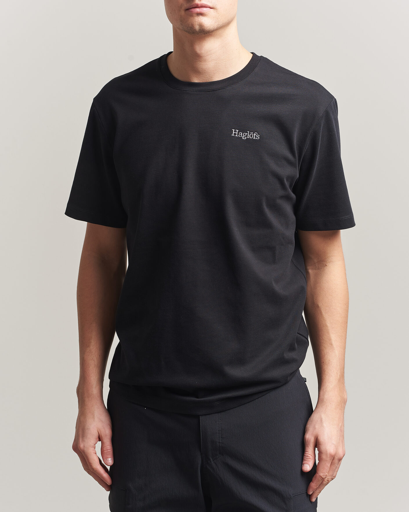 Herre | T-Shirts | Haglöfs | Organic Cotton T-Shirt True Black
