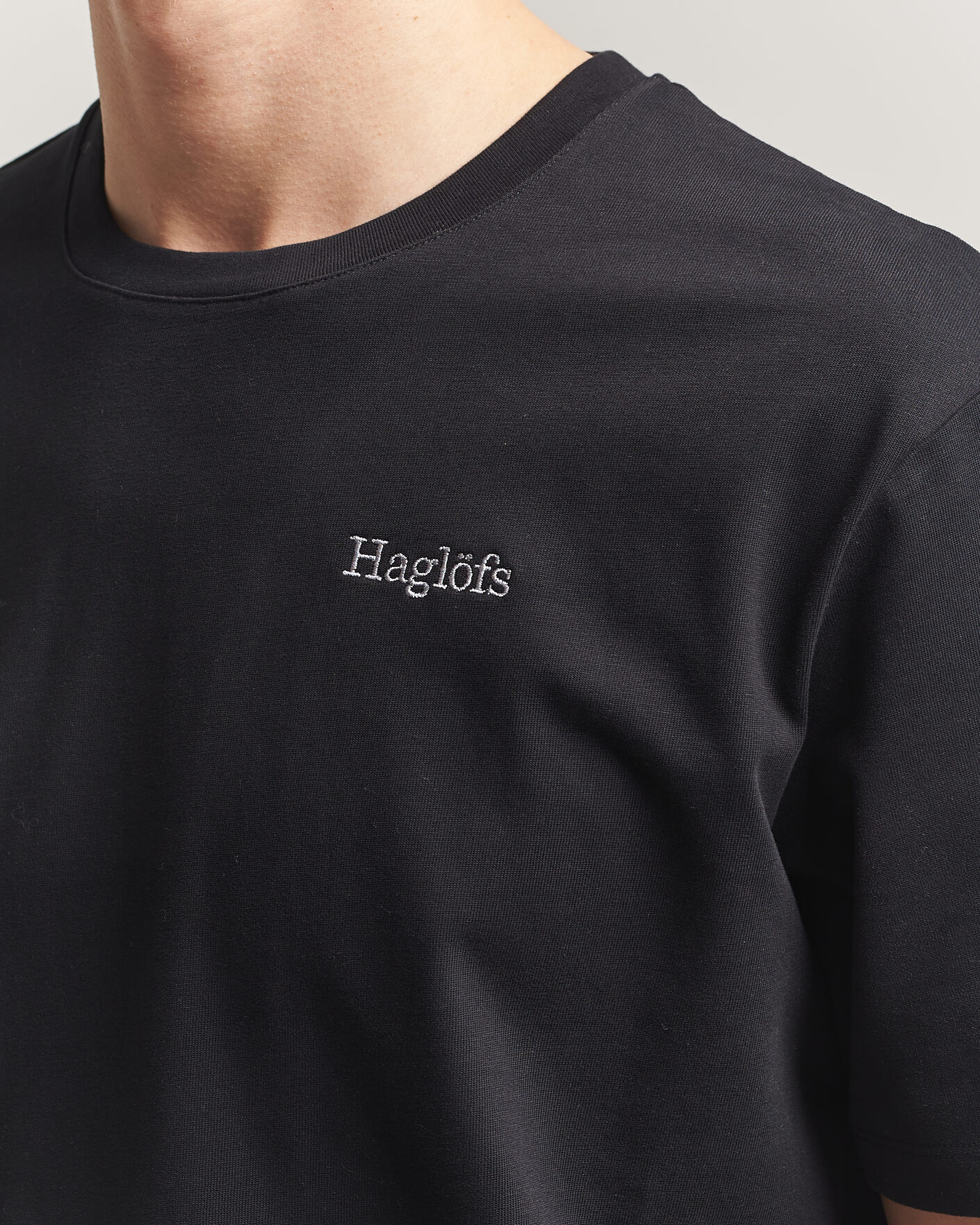 Herre | T-Shirts | Haglöfs | Organic Cotton T-Shirt True Black