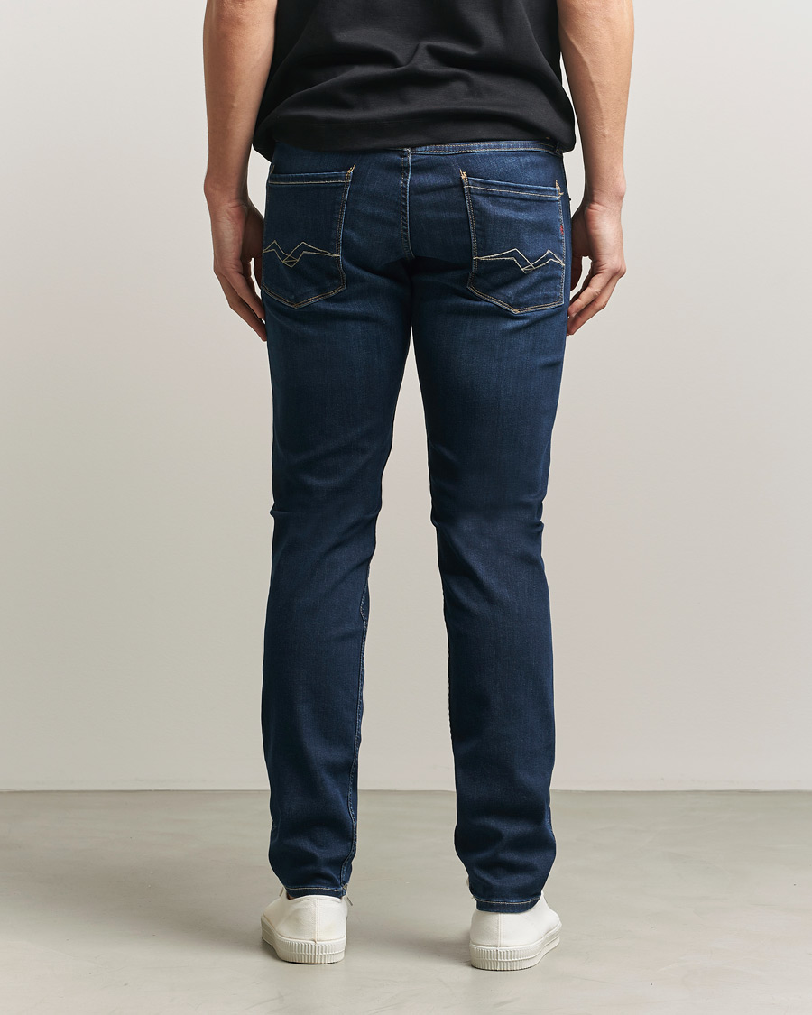 Herre | Bukser | Replay | Anbass Powerstretch Jeans Dark Blue