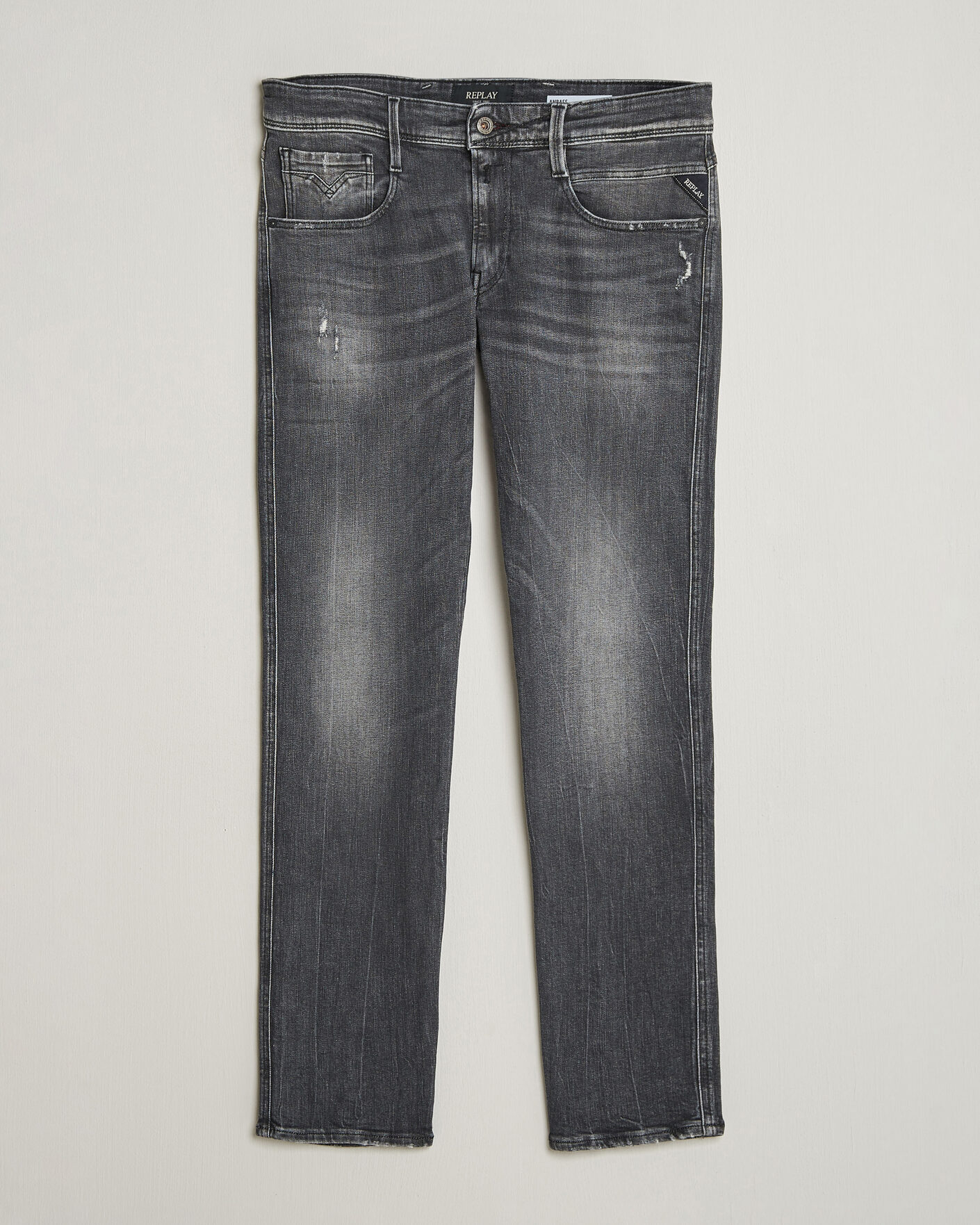 Herre | Bukser | Replay | Anbass 5 Years Wash Jeans Washed Grey