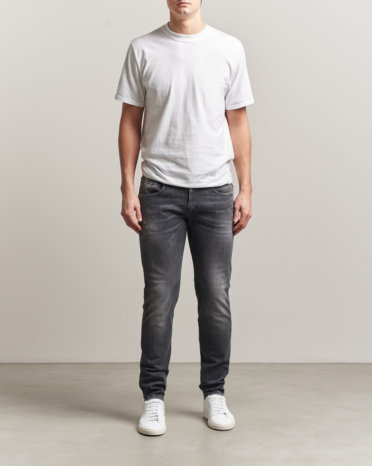 Herre | Bukser | Replay | Anbass 5 Years Wash Jeans Washed Grey