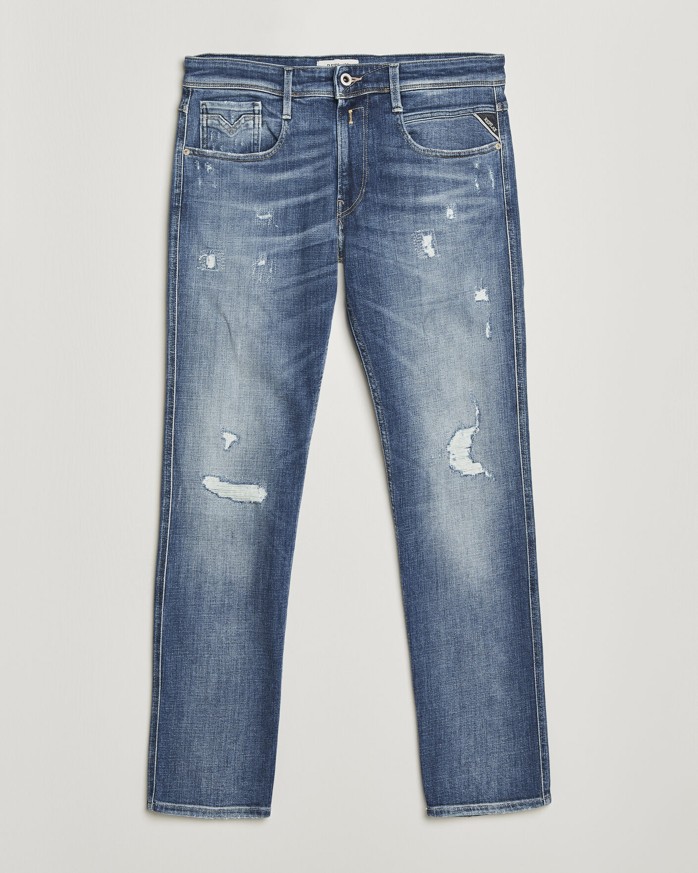 Herre | Jeans | Replay | Anbass 10 Year Wash Jeans Medium Blue