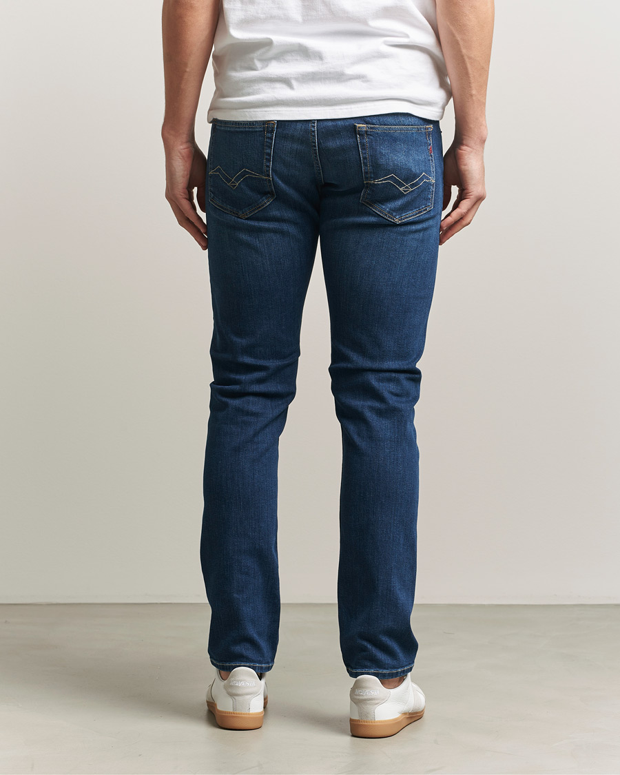 Herre | Jeans | Replay | Grover Straight Fit Powerstretch Jeans Medium Blue