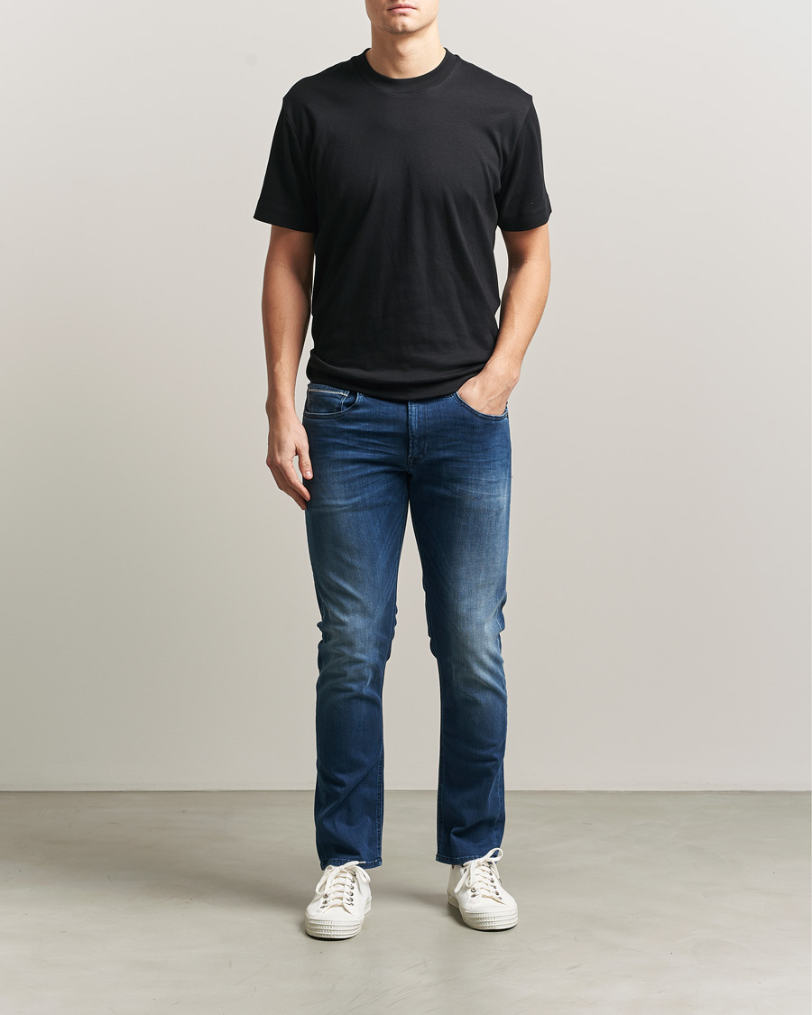 Herre | Jeans | Replay | Grover Straight Fit Hyperflex Jeans Dark Blue