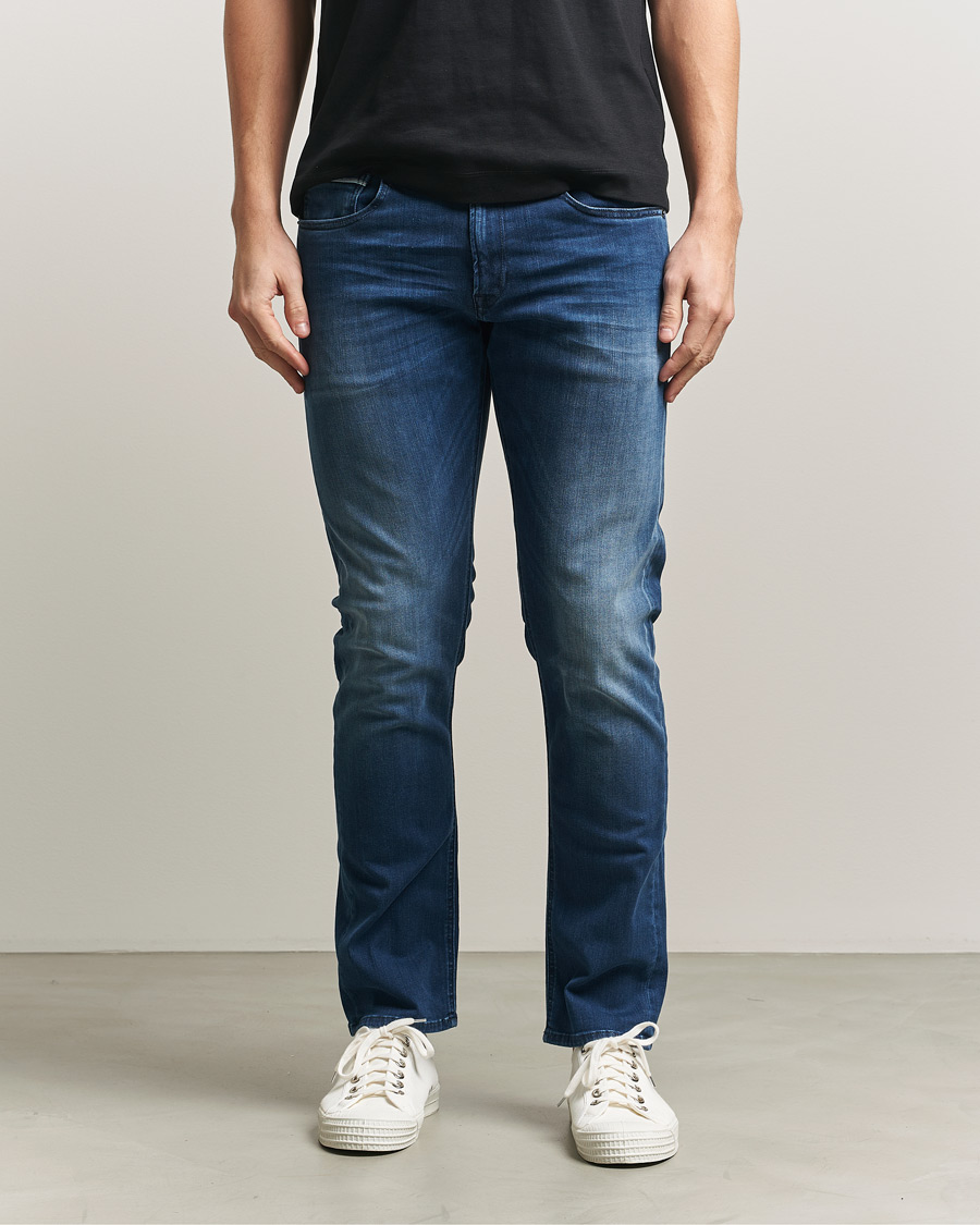 Herre | Jeans | Replay | Grover Straight Fit Hyperflex Jeans Dark Blue