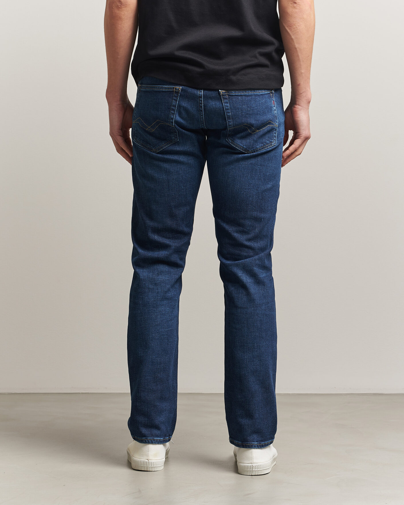 Herre | Bukser | Replay | Grover Straight Fit Stretch Heritage Jeans Dark Blue
