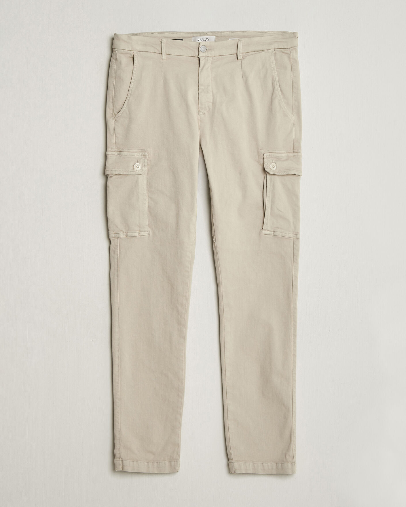 Herre | Bukser | Replay | Jaan Hyperflex Cargo Pants Ivory