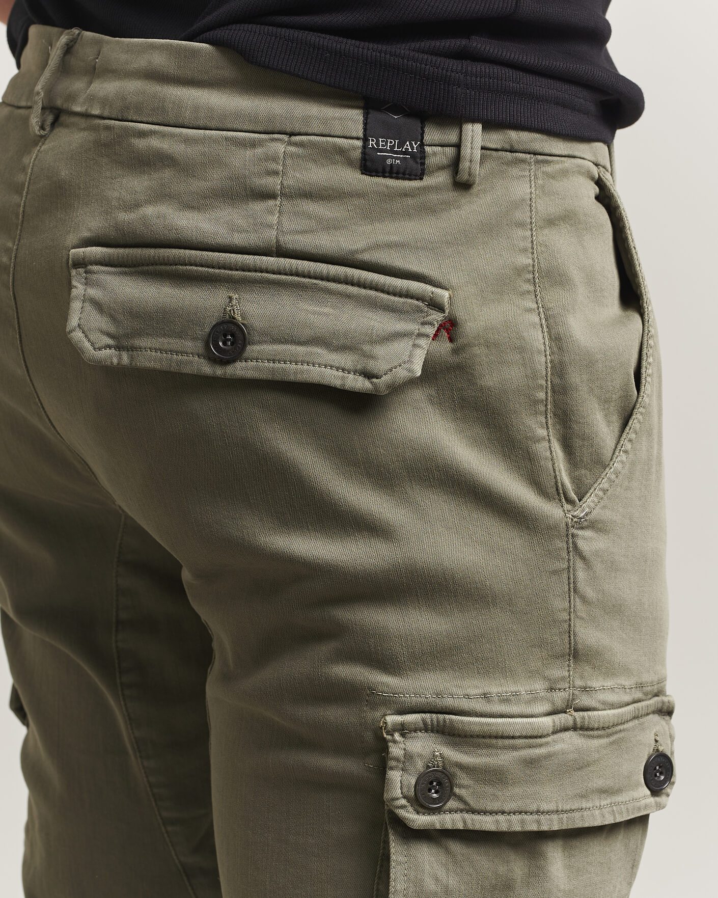 Herre | Bukser | Replay | Jaan Hyperflex Cargo Pants Military Green