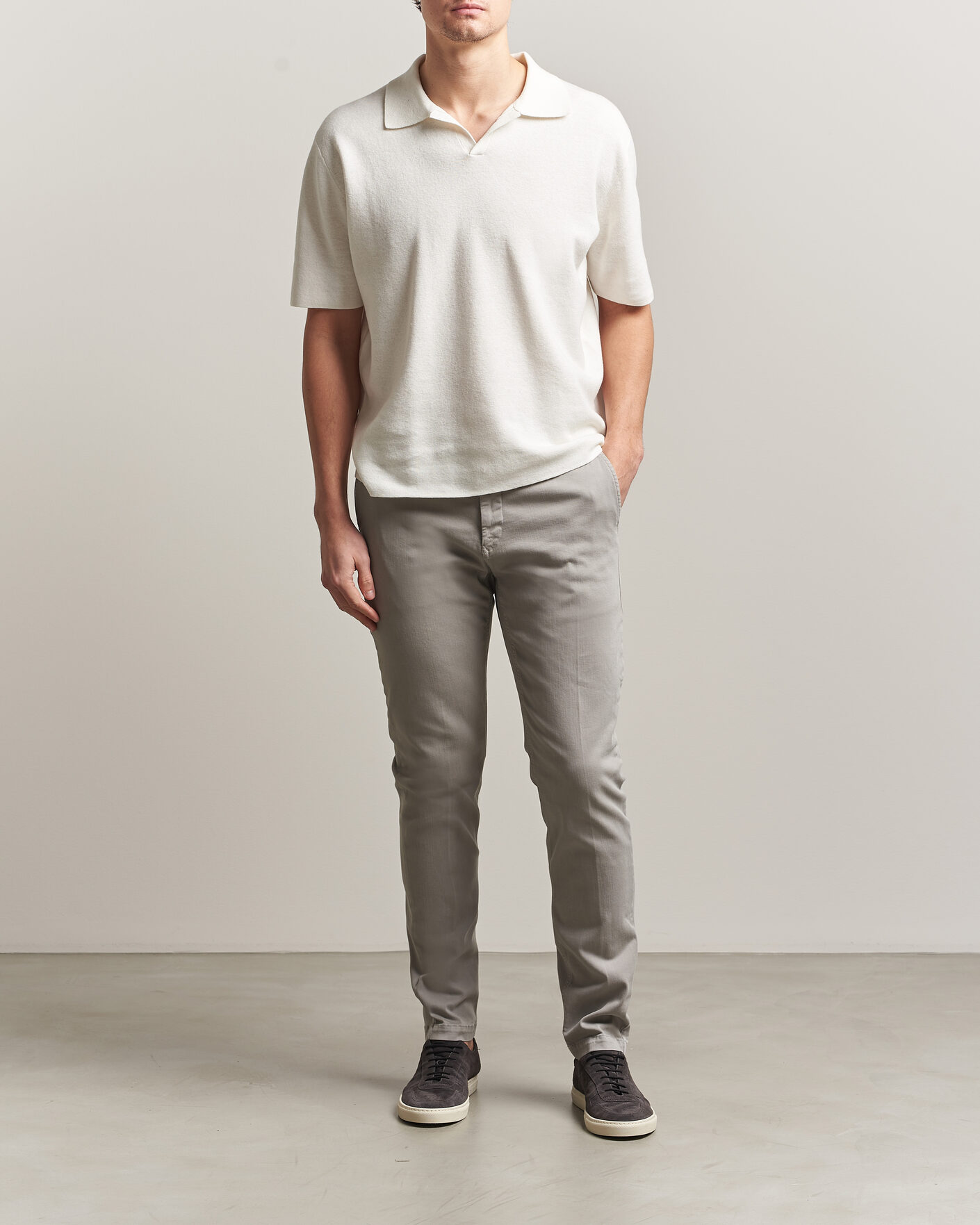 Herre | Bukser | Replay | Benni Hyperflex X-Lite Chinos Light Grey