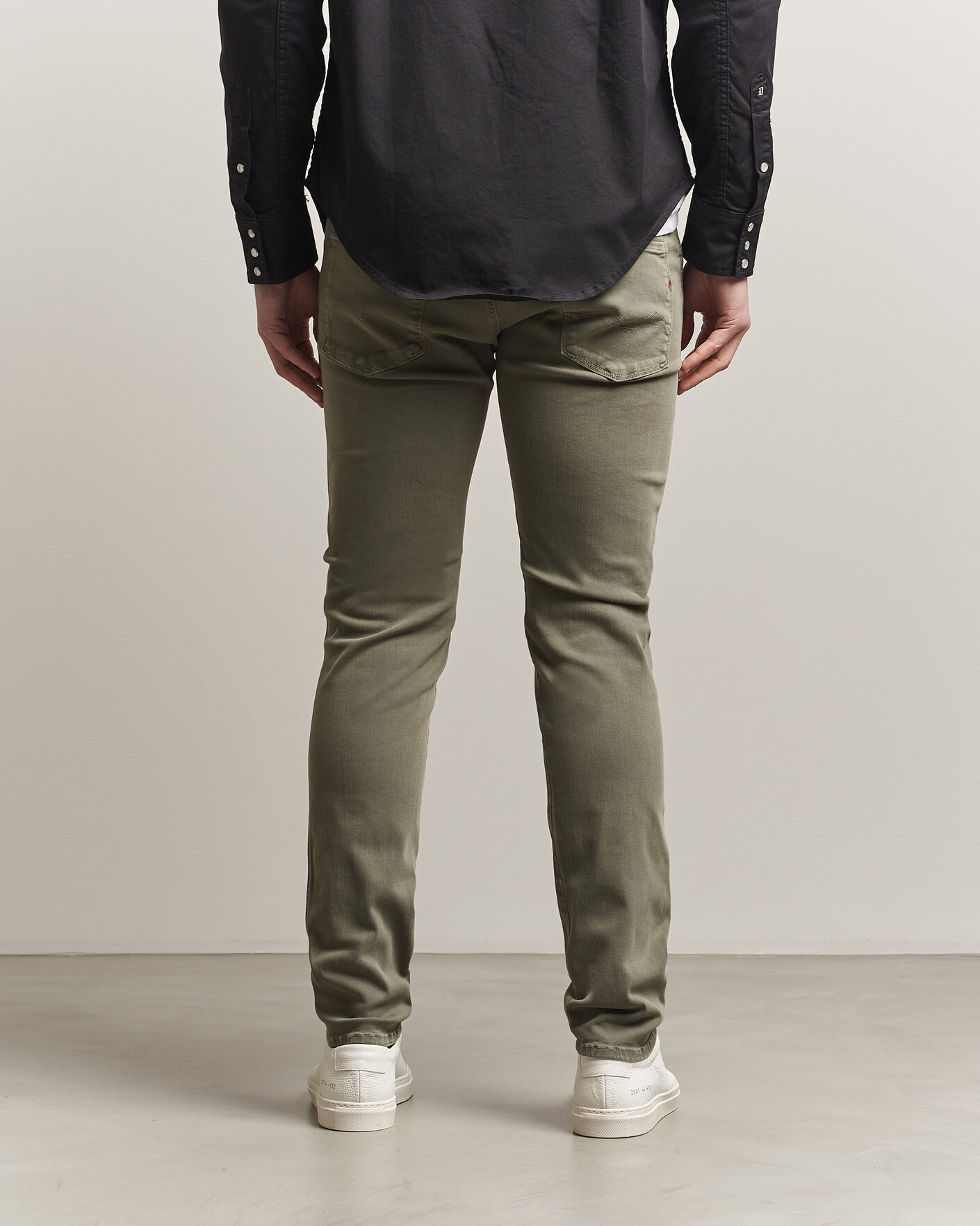 Herre | Bukser | Replay | Anbass Hyperflex X.Lite 5-Pocket Pants Military Green