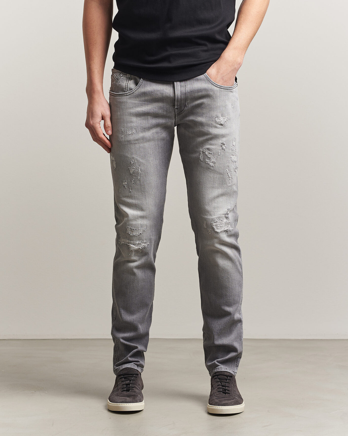 Herre | Jeans | Replay | Anbass 20 Year Wash Jeans Washed Grey