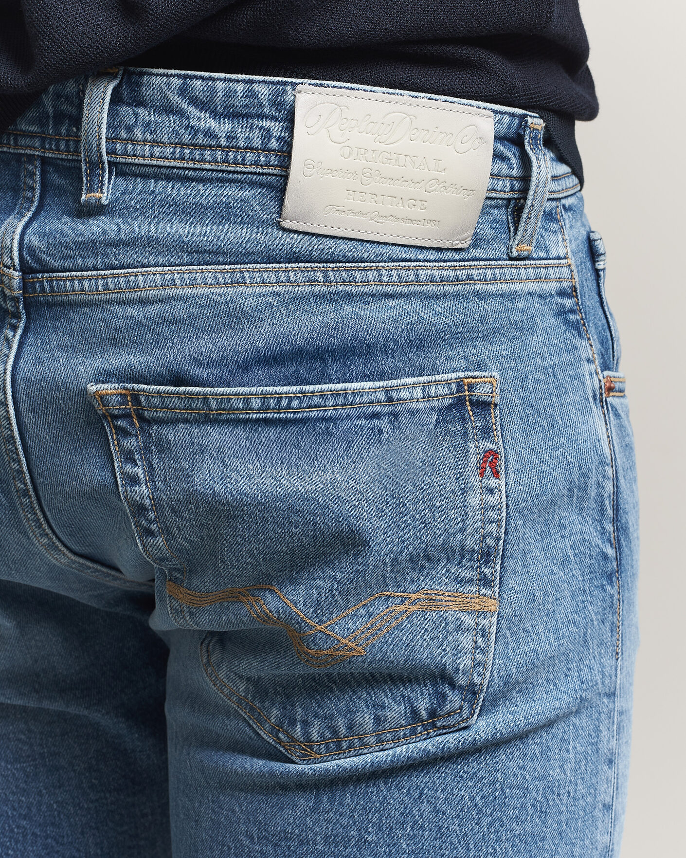 Herre | Jeans | Replay | Grover Heritage Original Stretch Jeans Light Blue