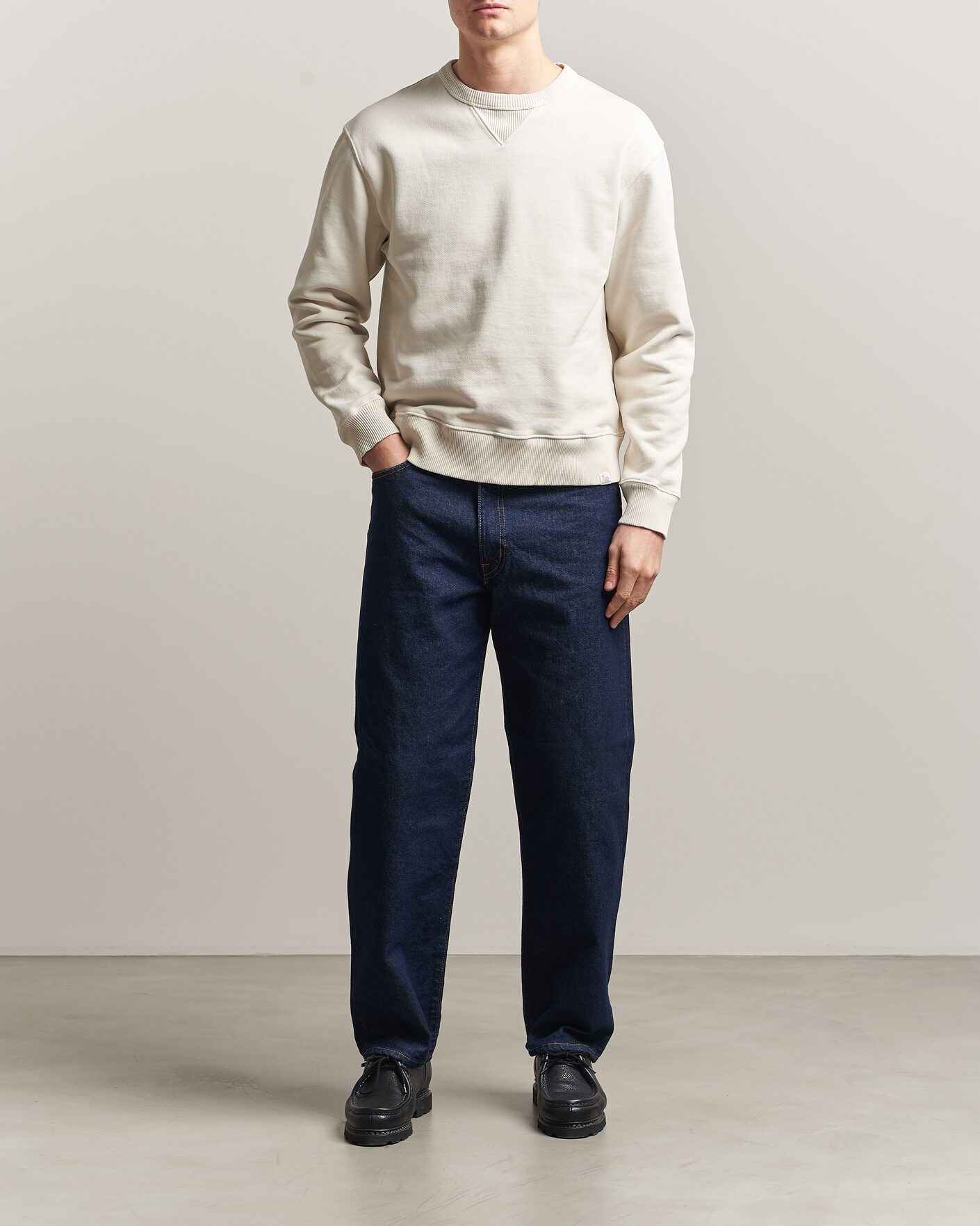 Herre | Gensere | Merz b. Schwanen | Classic Fit Authentic Fleece Sweatshirt Nature