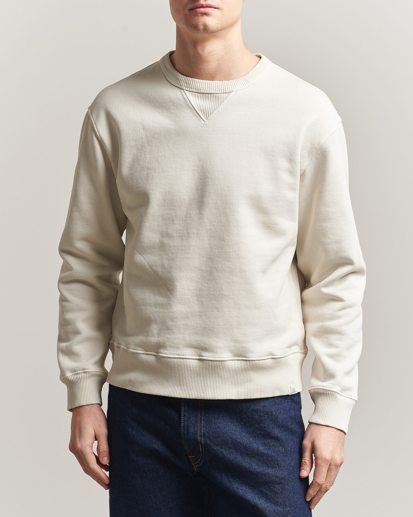 Herre | Gensere | Merz b. Schwanen | Classic Fit Authentic Fleece Sweatshirt Nature