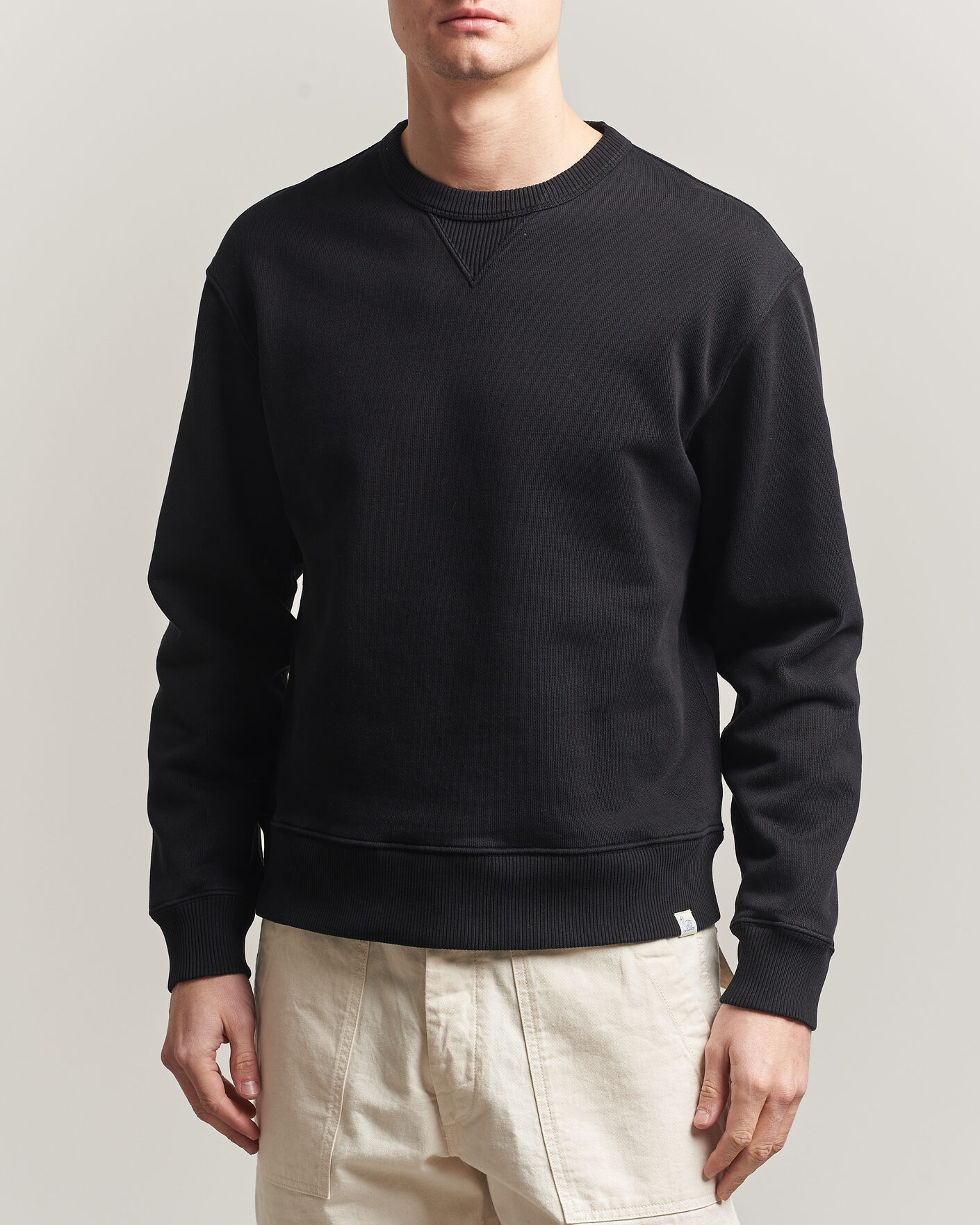 Herre | Gensere | Merz b. Schwanen | Classic Fit Authentic Fleece Sweatshirt Black