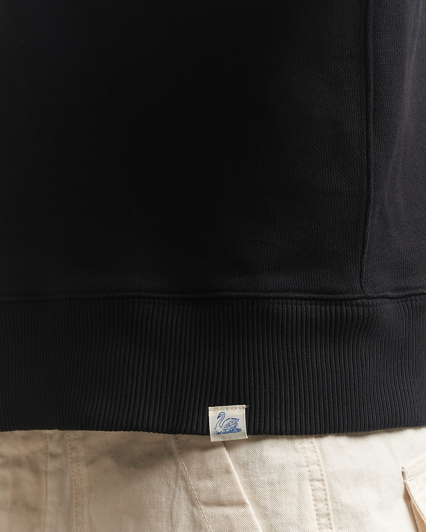 Herre | Gensere | Merz b. Schwanen | Classic Fit Authentic Fleece Half Zip Black