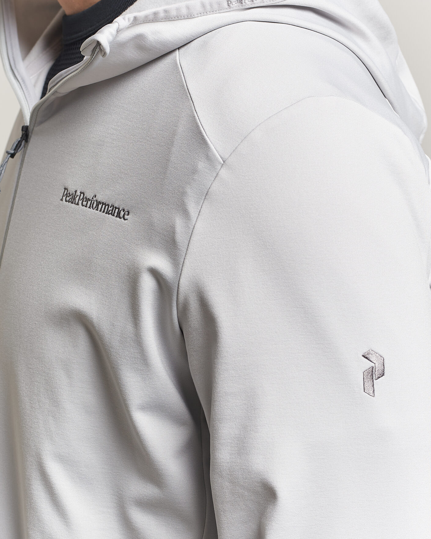 Herre | Gensere | Peak Performance | Light Hooded Full Zip Summit Smoke