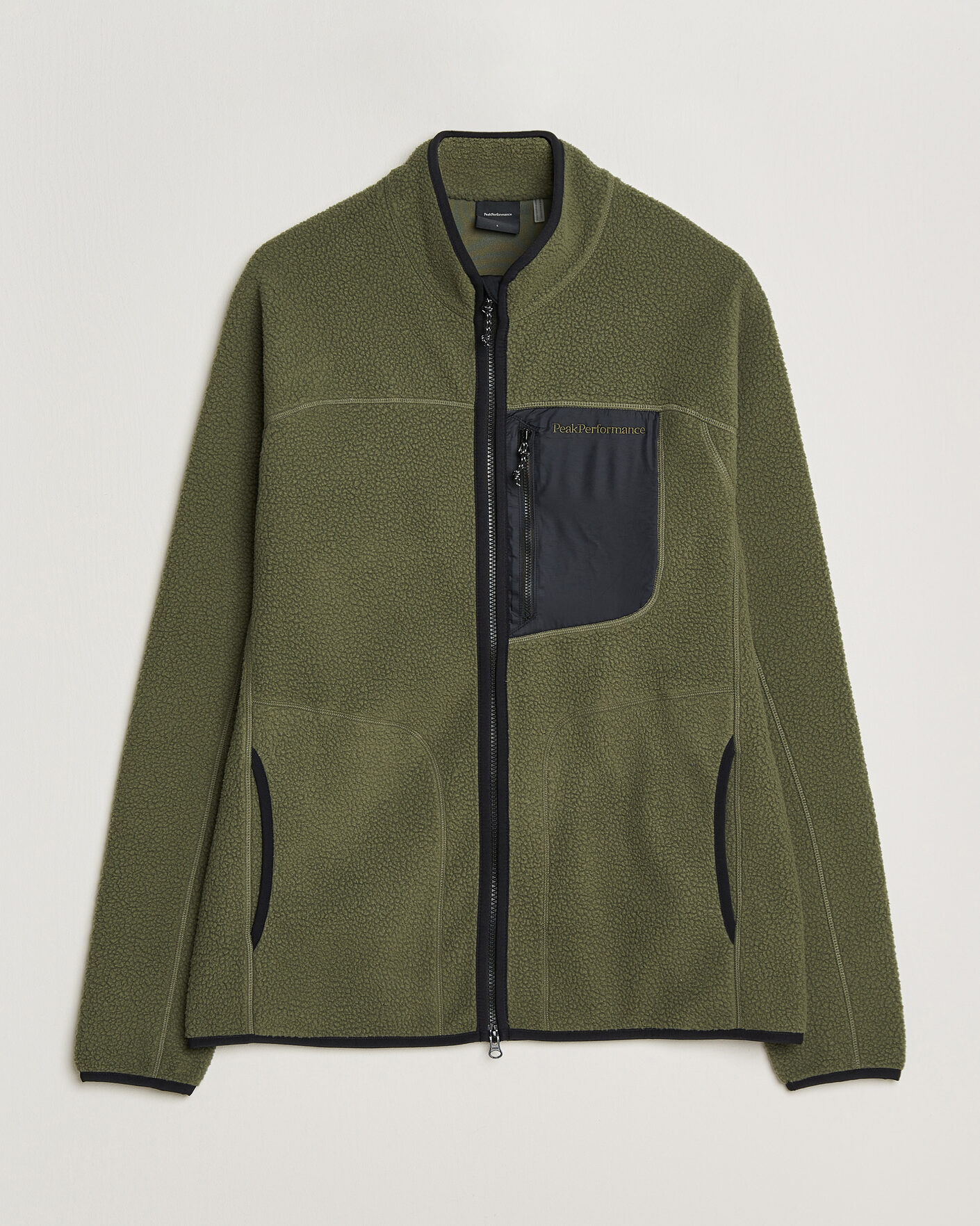 Herre | Gensere | Peak Performance | Nature Rush Pile Full Zip Pine Needle