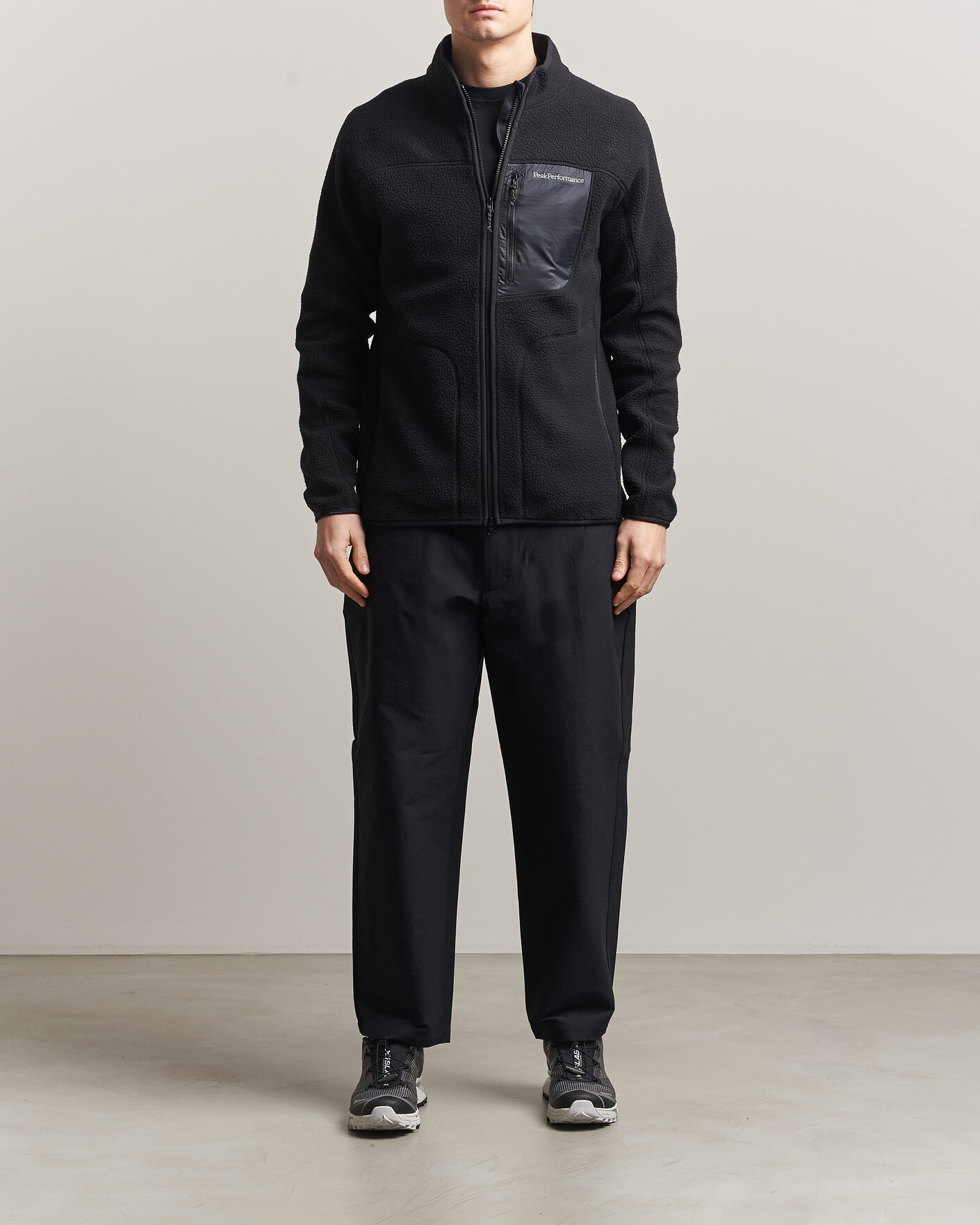 Herre | Gensere | Peak Performance | Nature Rush Pile Full Zip Black